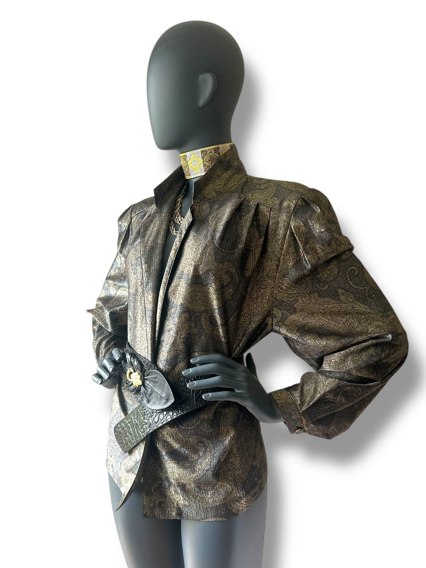 Vintage 1980s Muted Gold Cocktail Jacket