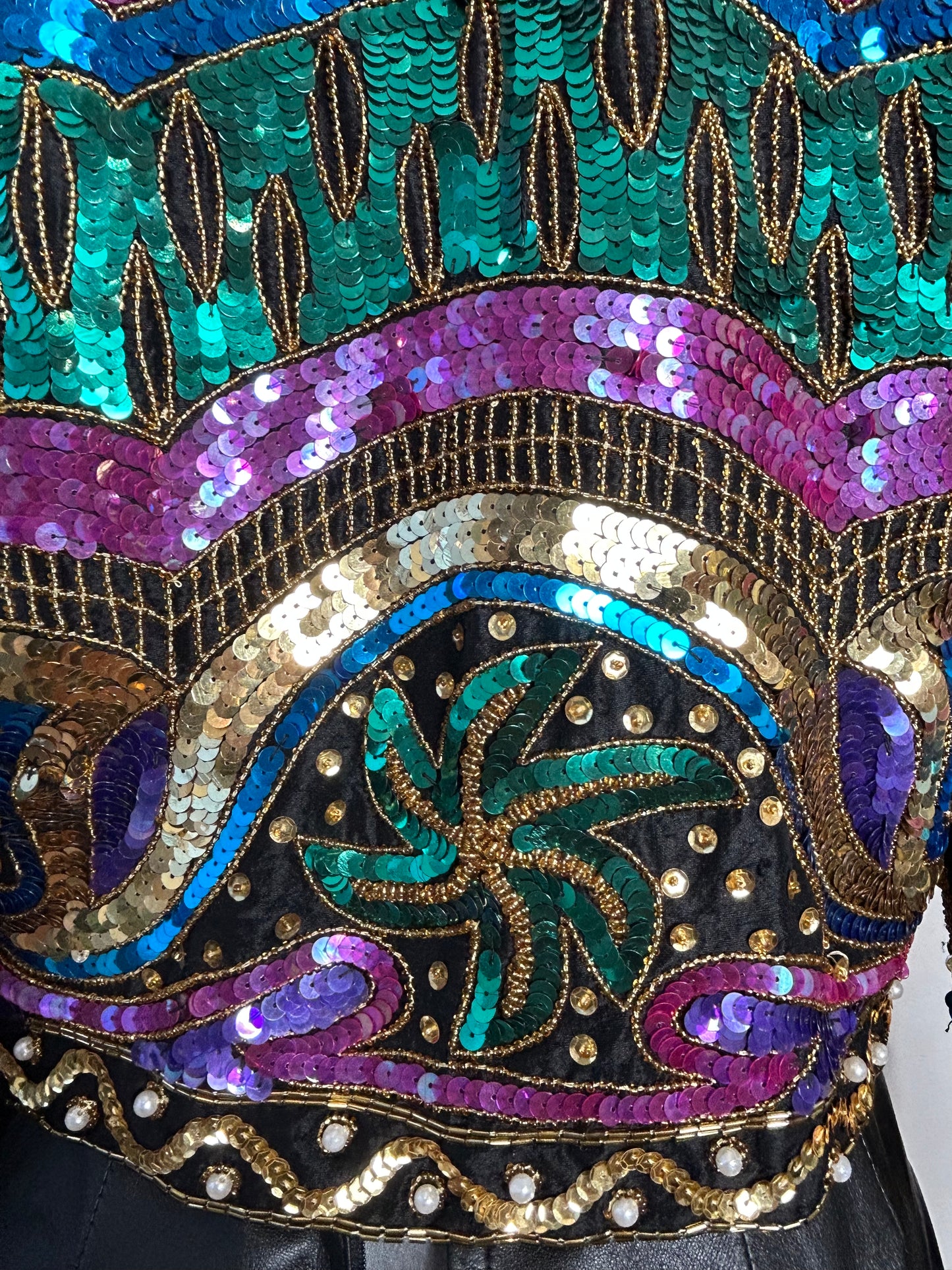 Vintage 1980s Sequin Matador Bolero Cocktail Jacket