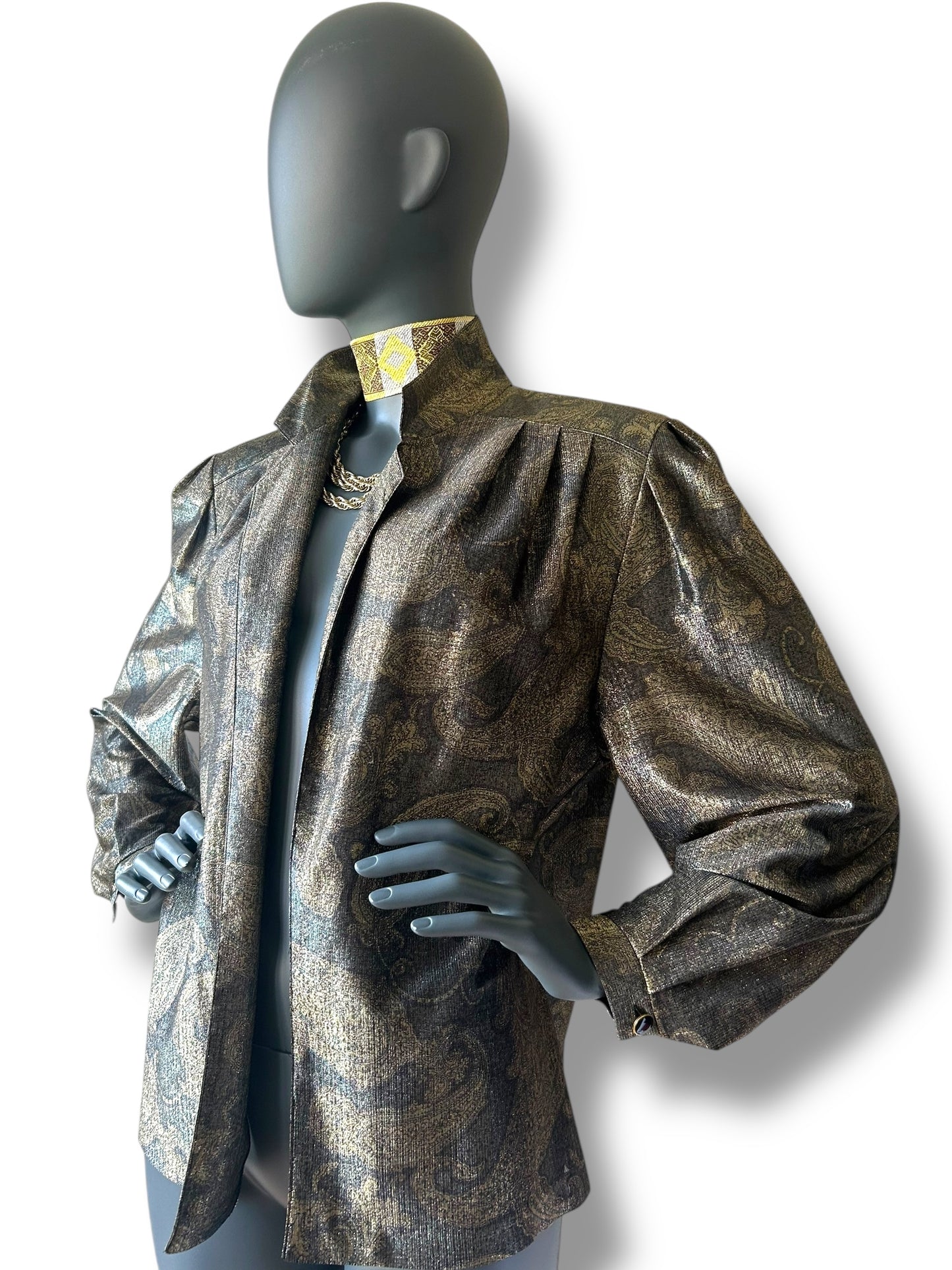Vintage 1980s Muted Gold Cocktail Jacket