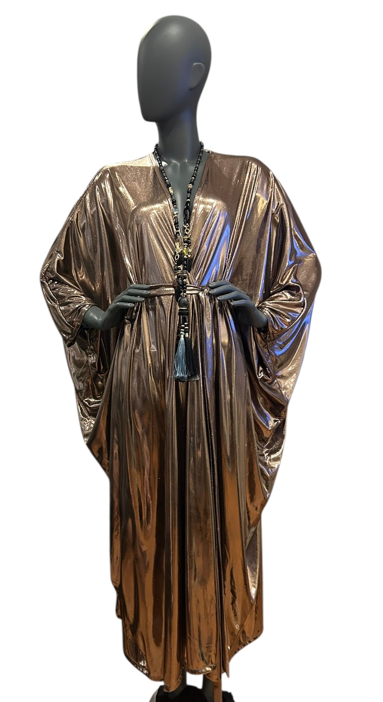 Vintage Rose Gold Maxi Gown