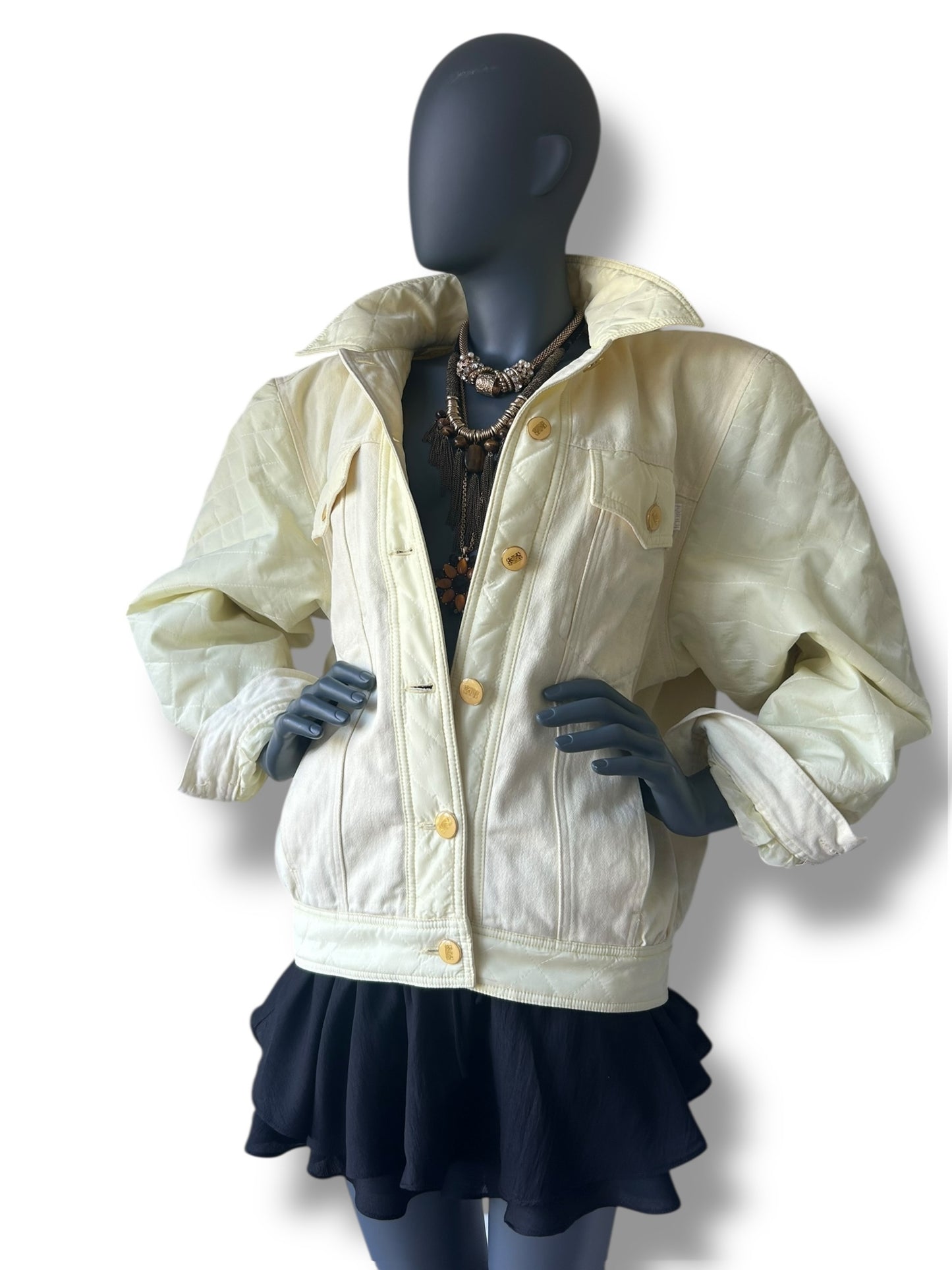 Vintage Laurel Lemon Bomber Jacket
