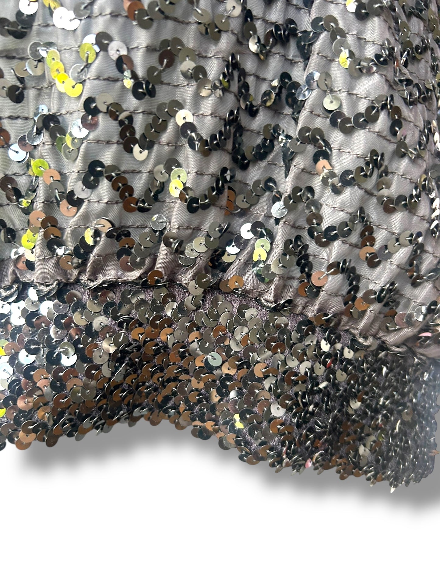 Vintage 1970s Batwing dramatic sequin statement top