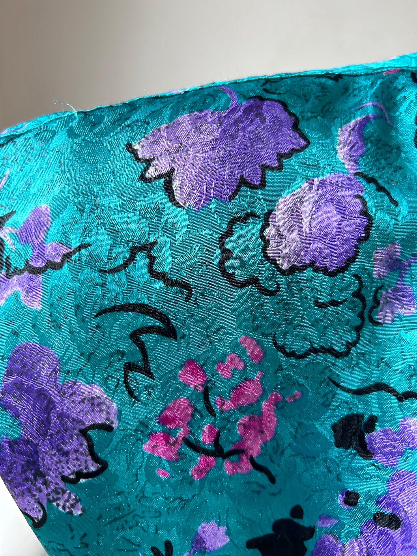 Vintage 1980s Turquoise blouse SALE