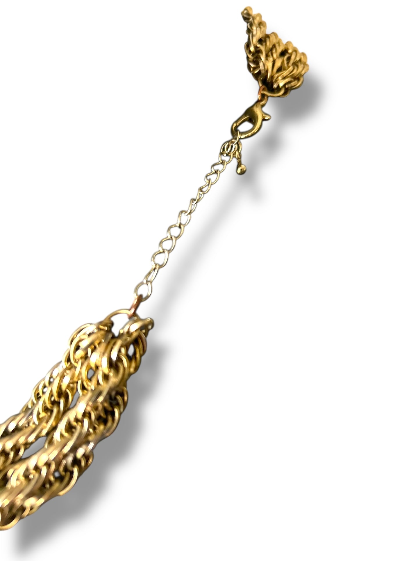Vintage 80s Multi Rope Chain Necklace