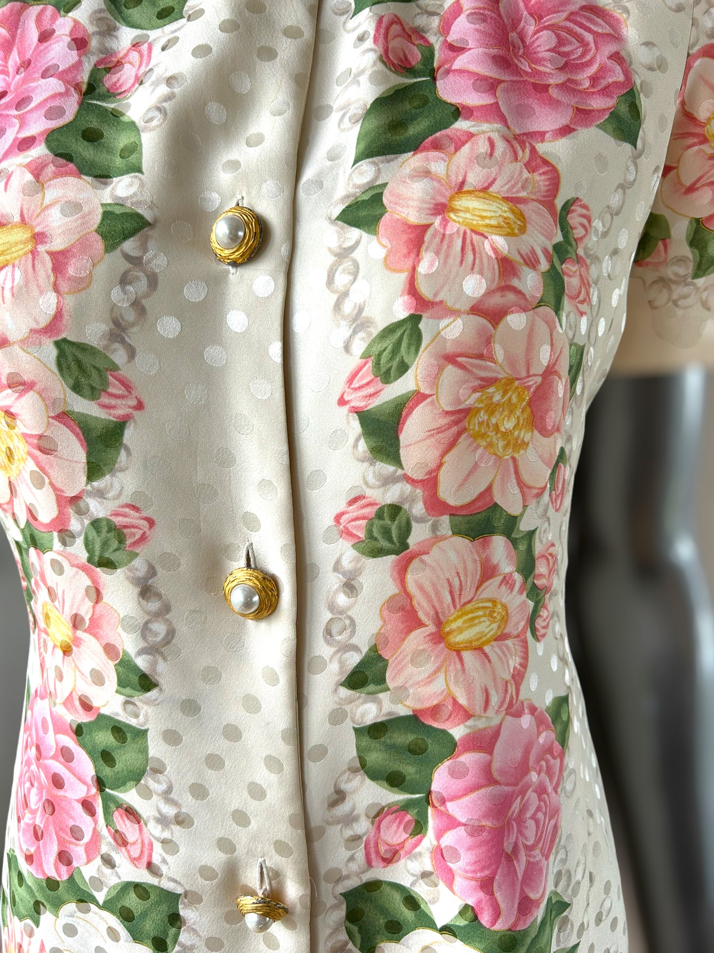 Vintage 80s Silk Mini Dress Jacket