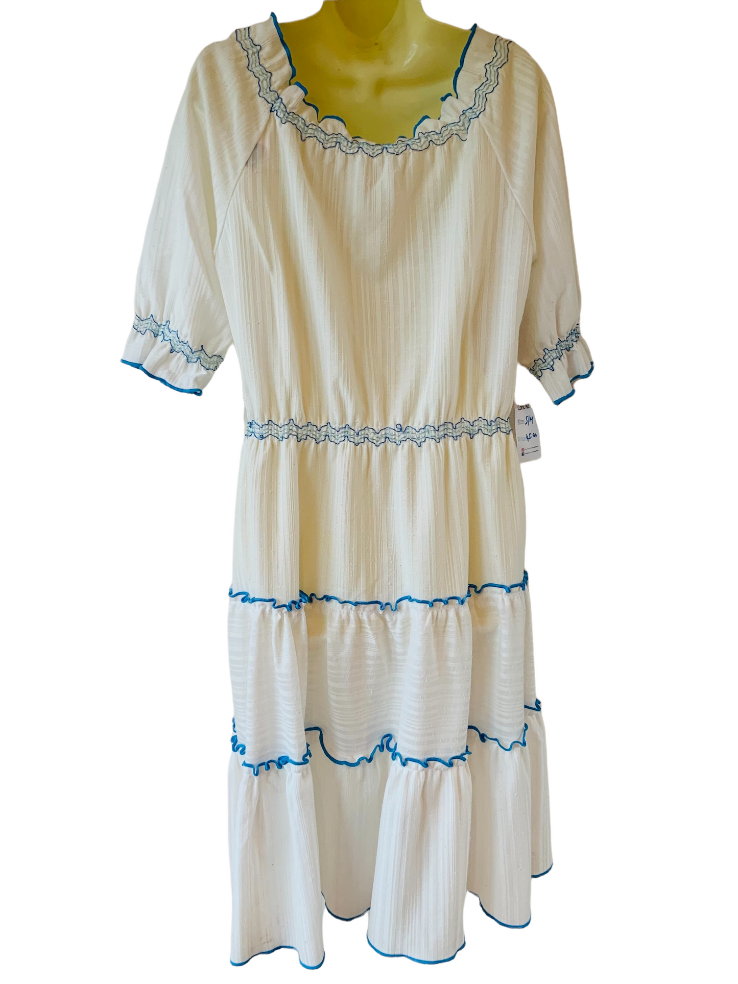 Vintage 1980s CottonPeasant Dress