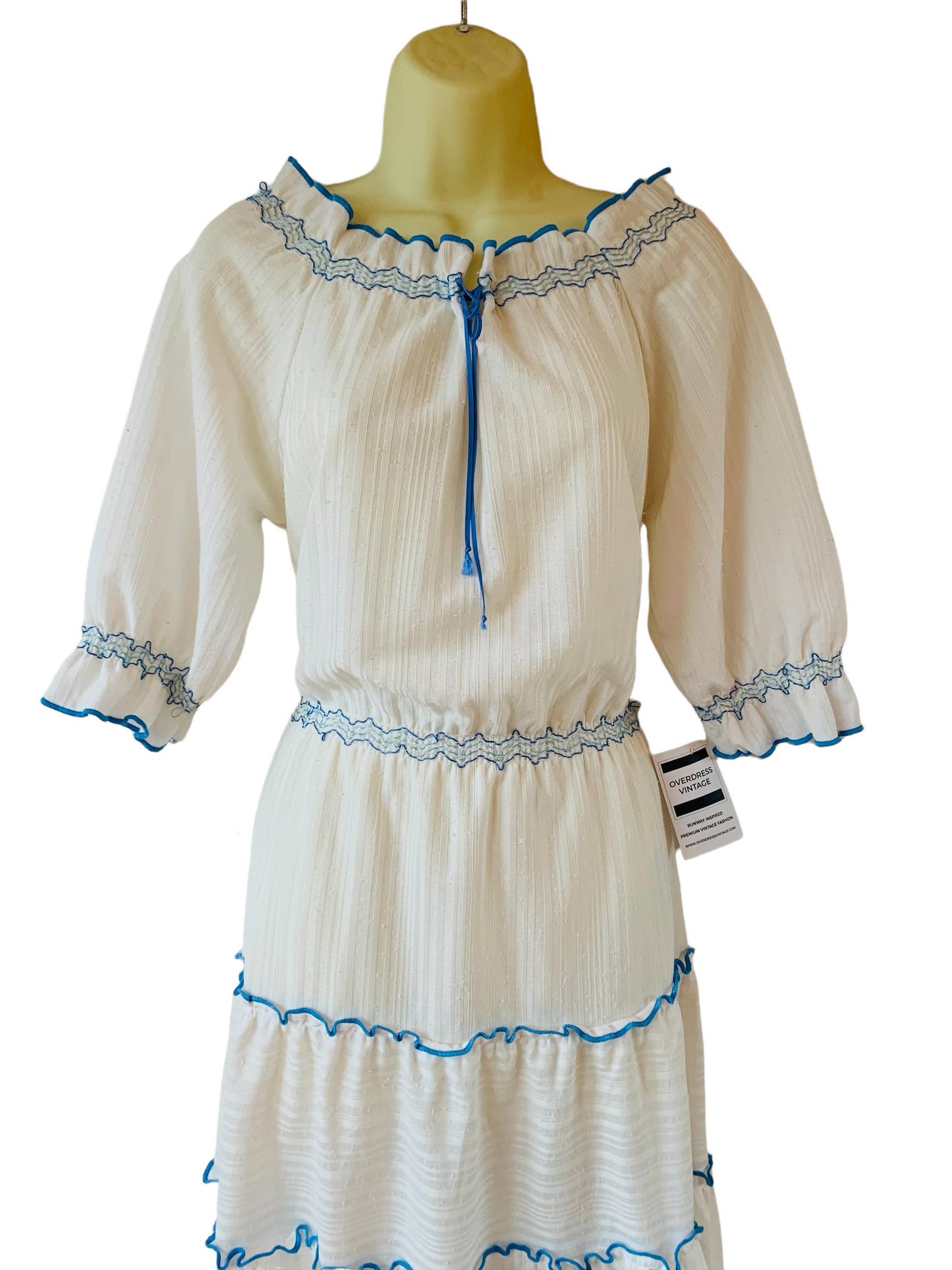 Vintage 1980s CottonPeasant Dress