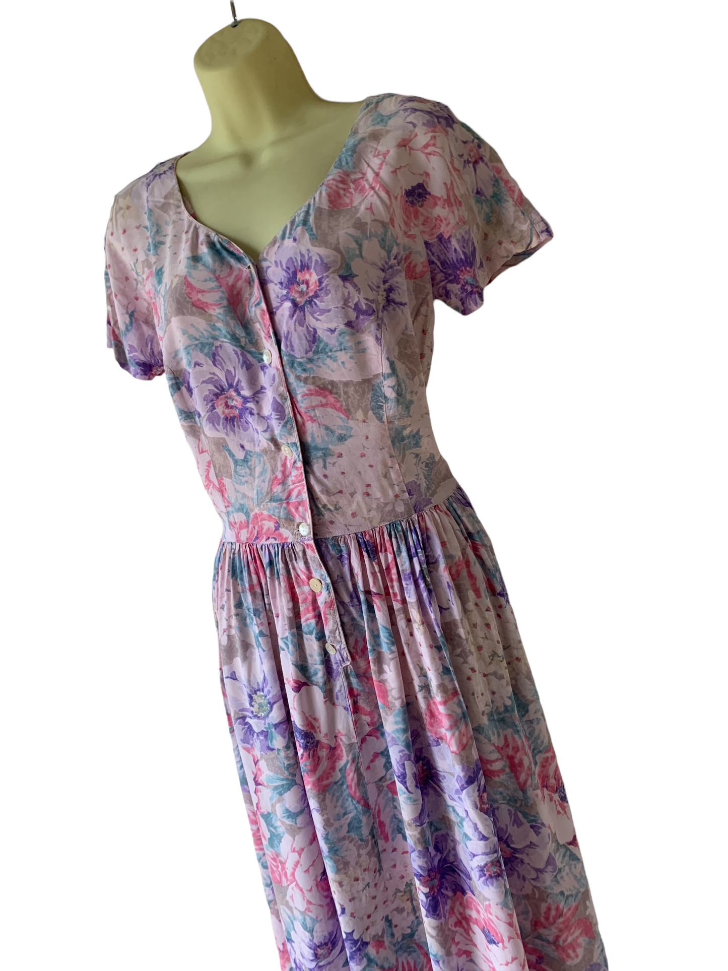 Vintage 1980s Cotton Summer Dress