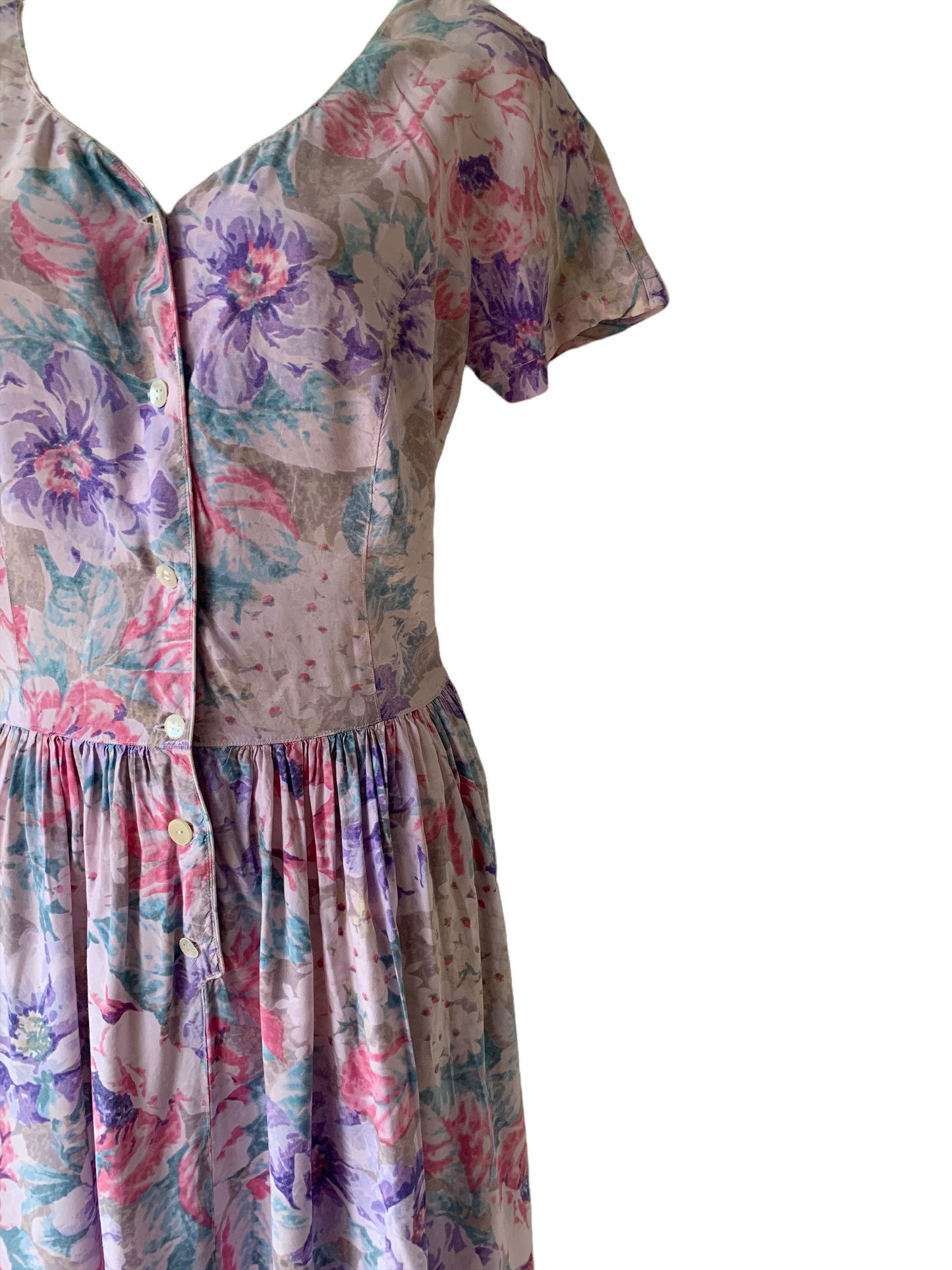 Vintage 1980s Cotton Summer Dress