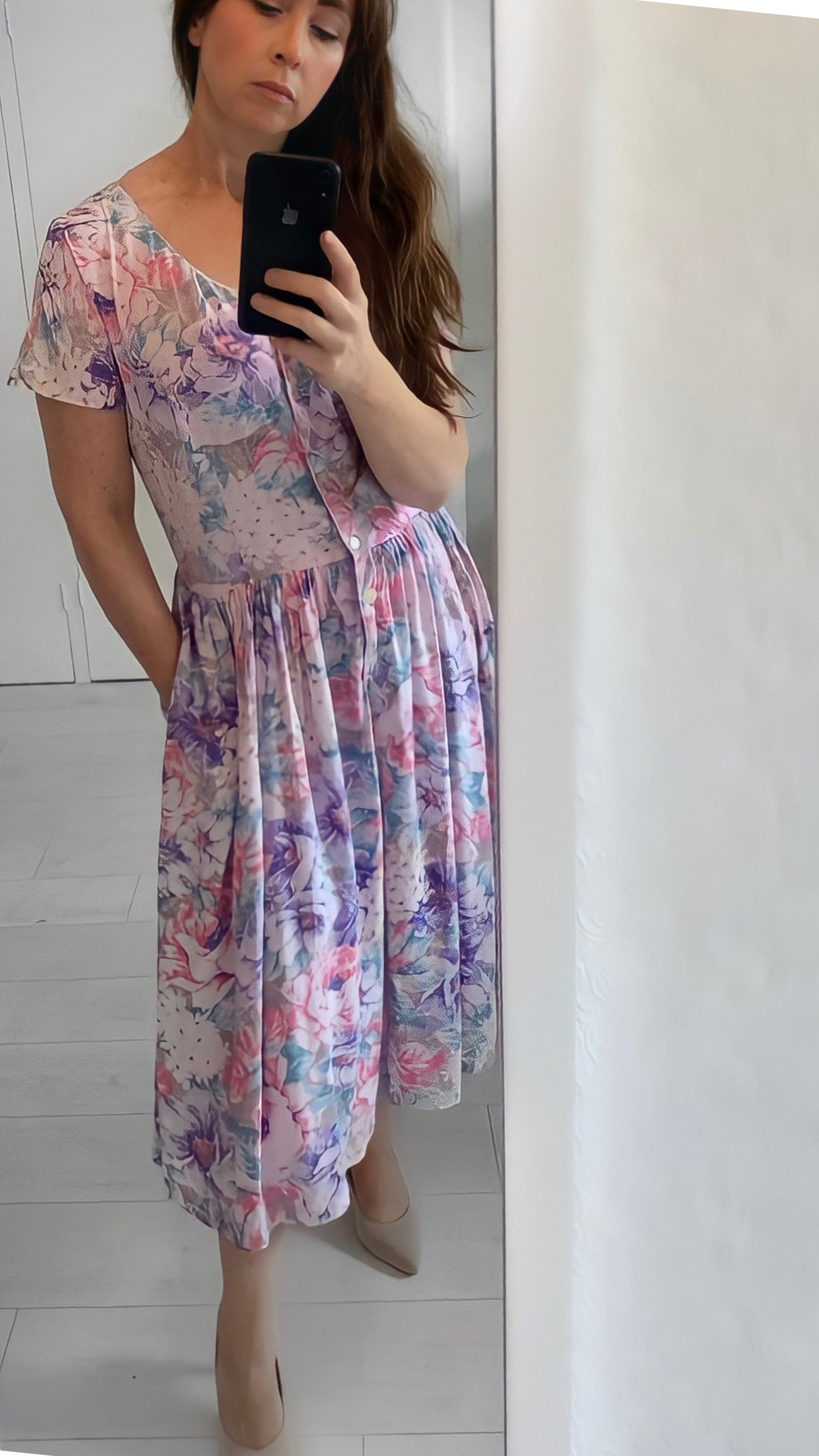 Vintage 1980s Cotton Summer Dress