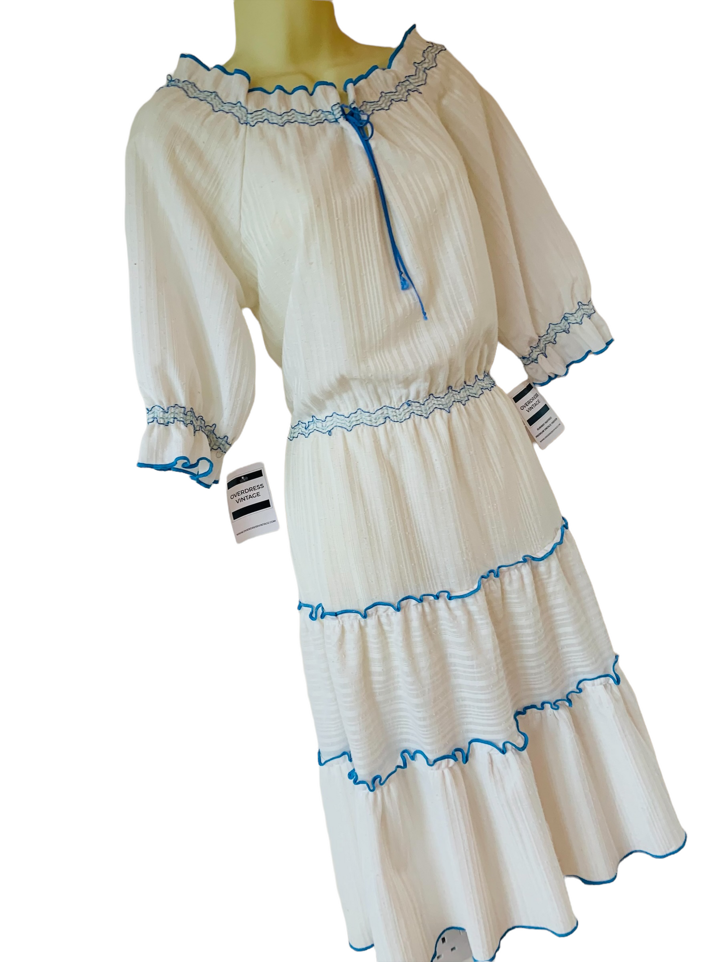 Vintage 1980s CottonPeasant Dress