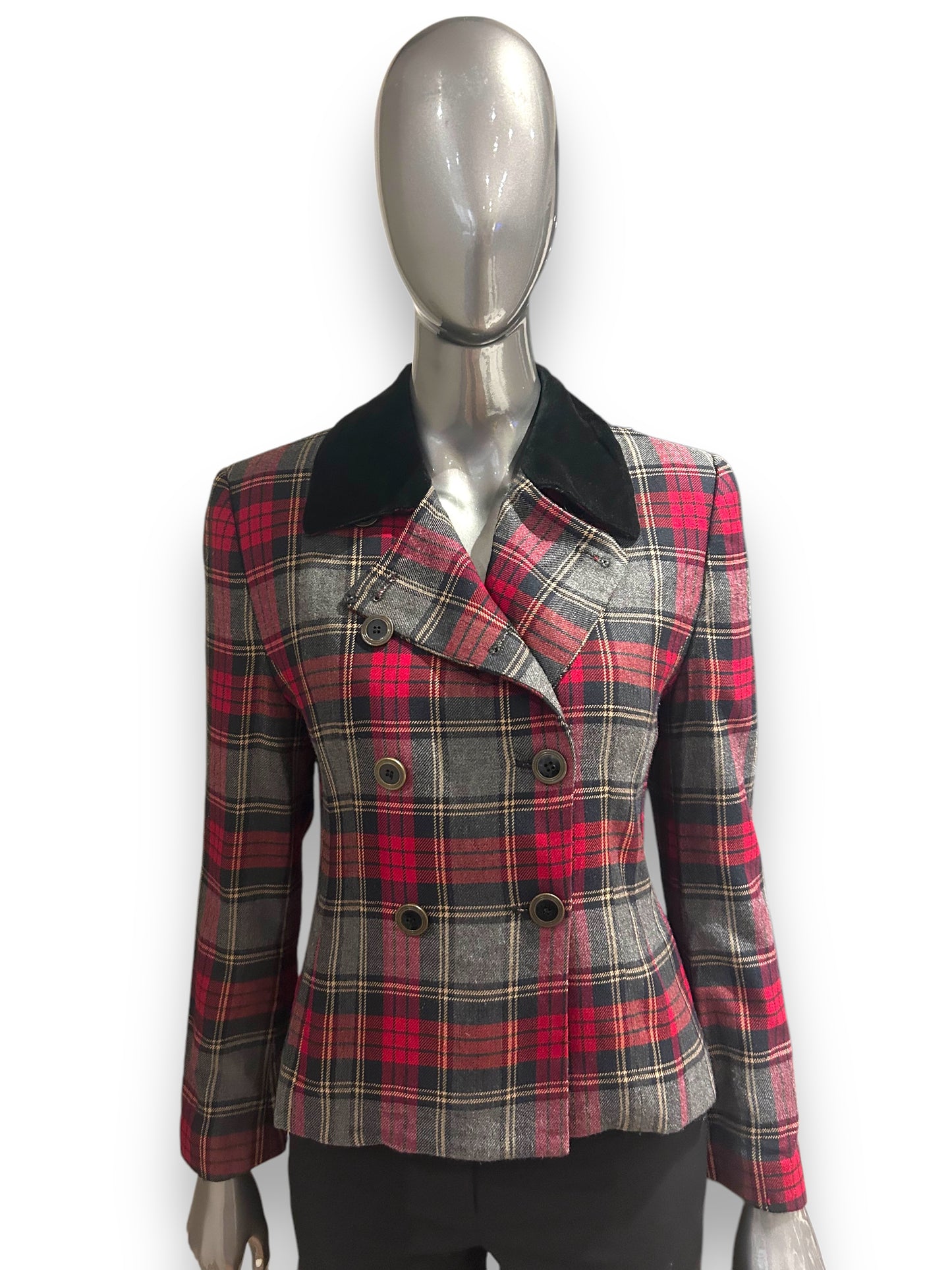 Vintage 80s Plaid RIding Jacket