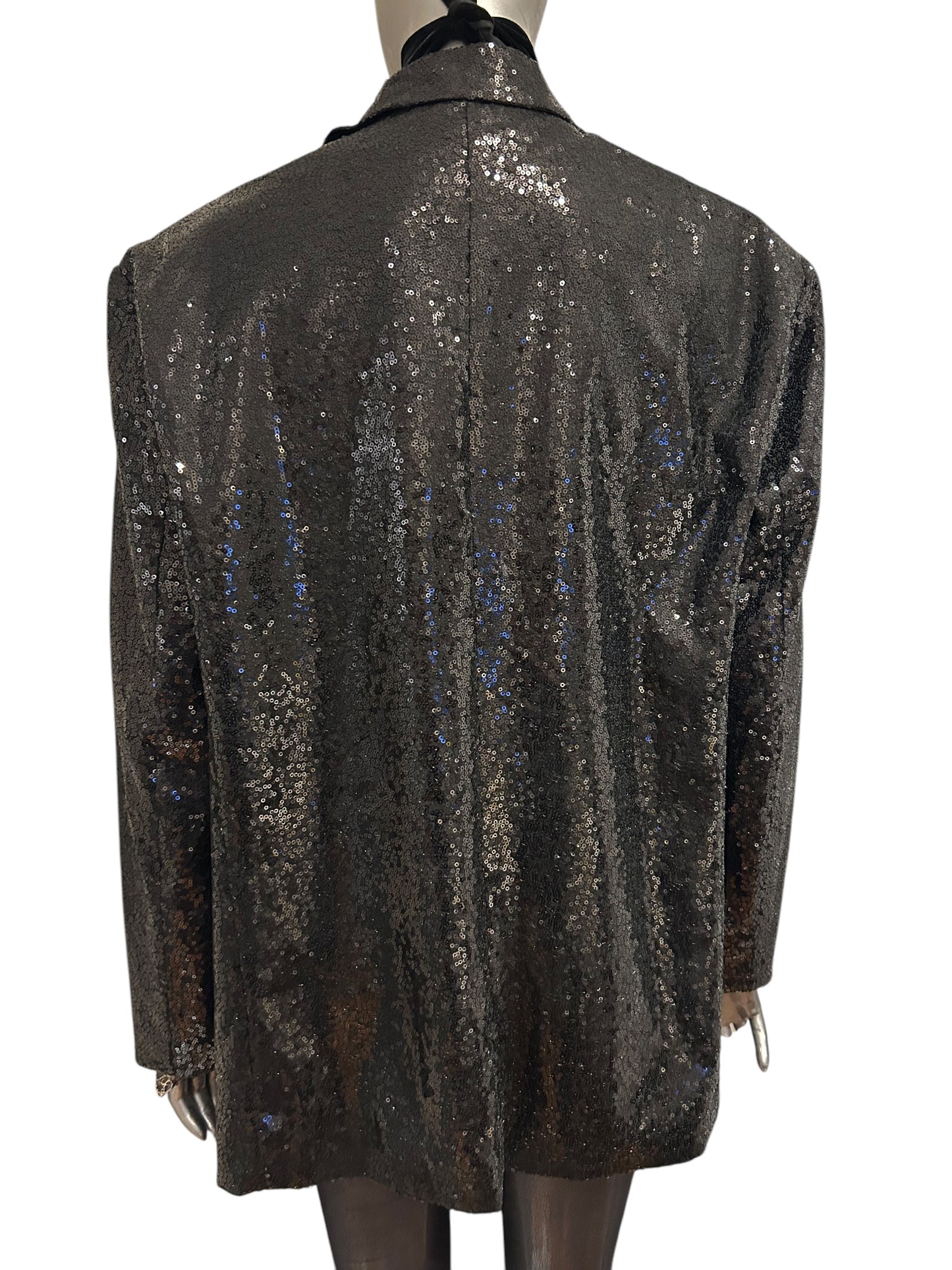 Vintage 1980s Sequin Trophy Oversized Blazer