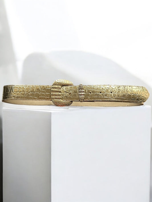 Vintage 1980s Gold Buckle