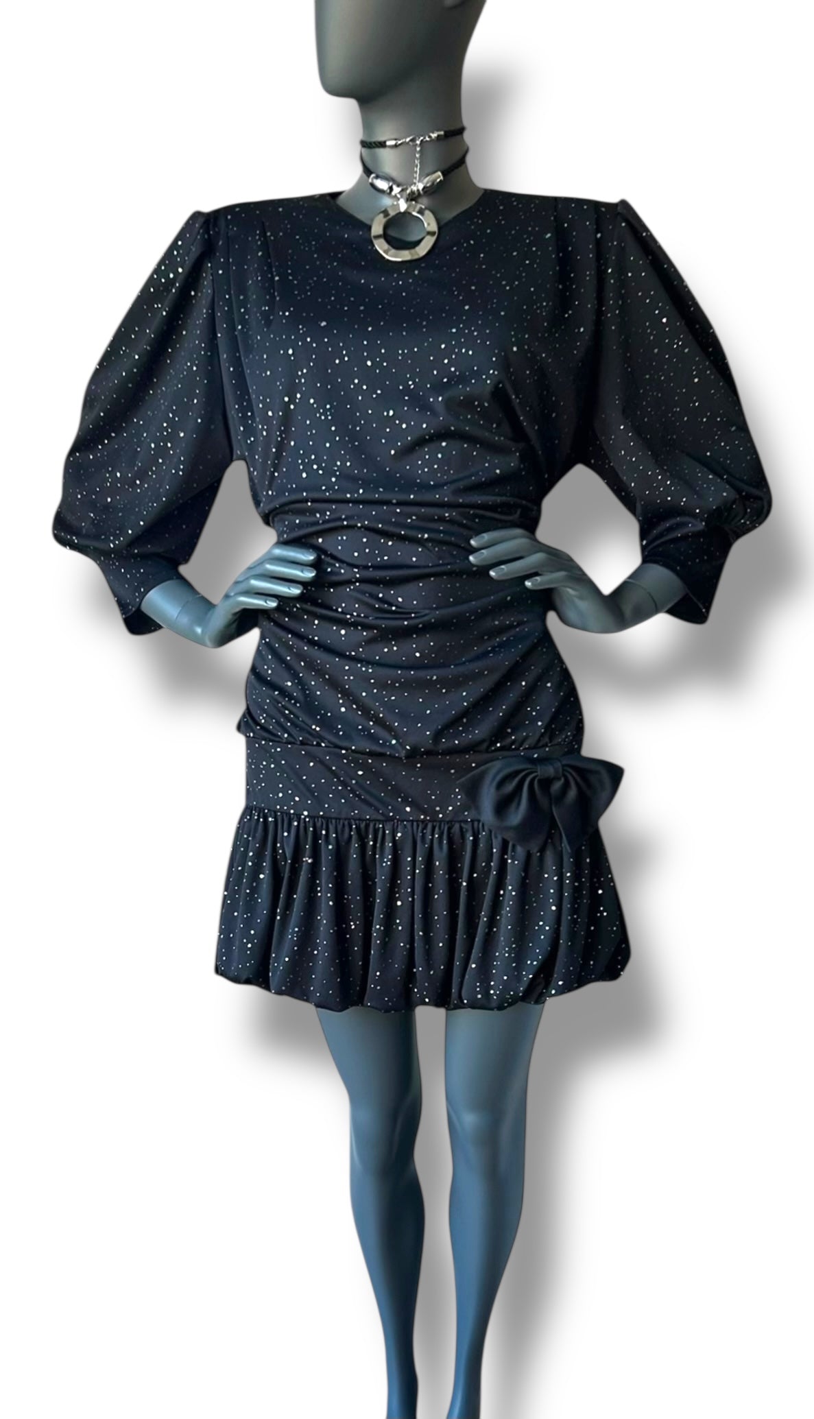 Vintage 1980s PuffBall Cocktail Dress