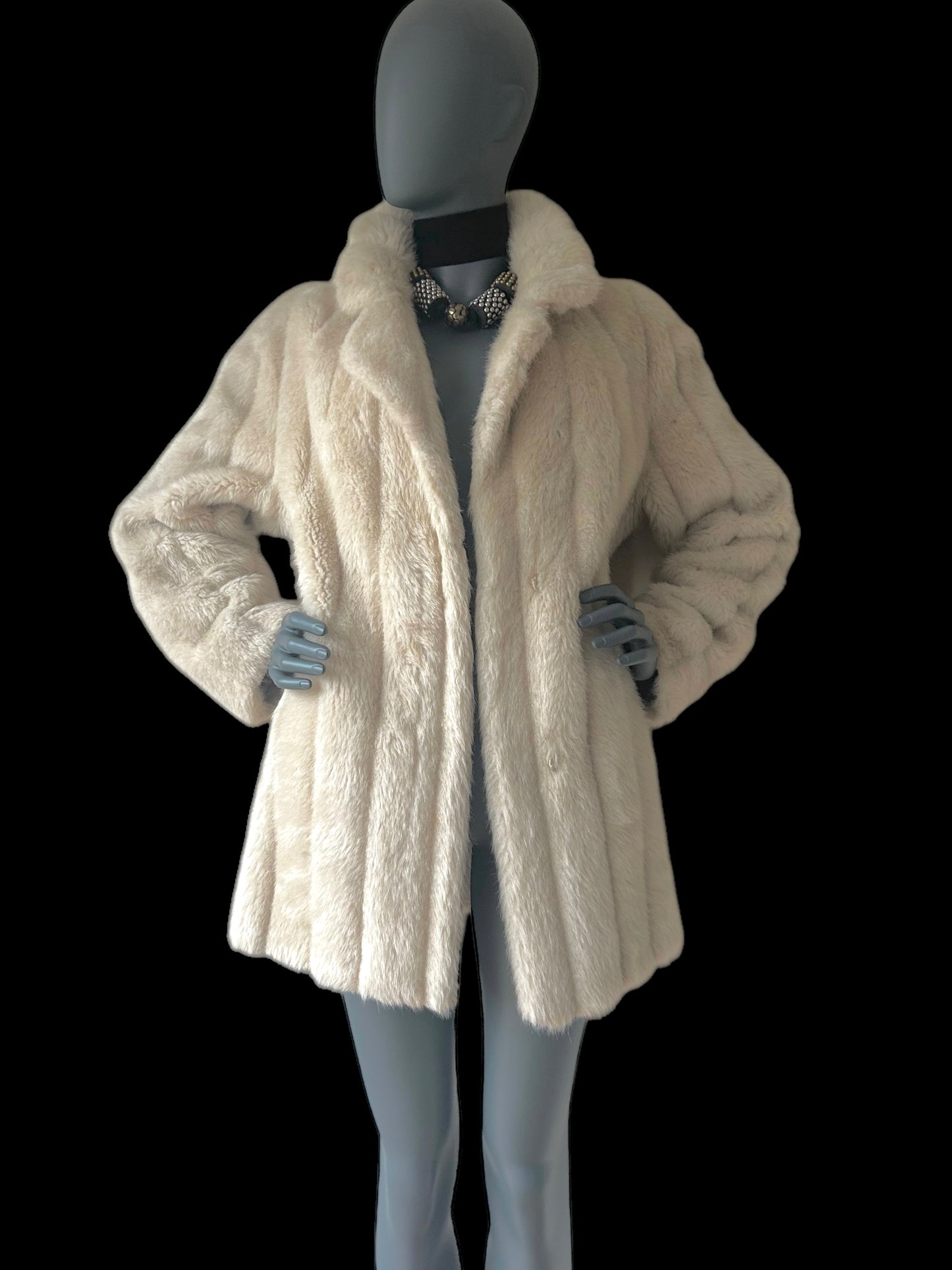 Vintage 1970s Glenn Models Arctic &Pellet Faux Fur Statement Fur