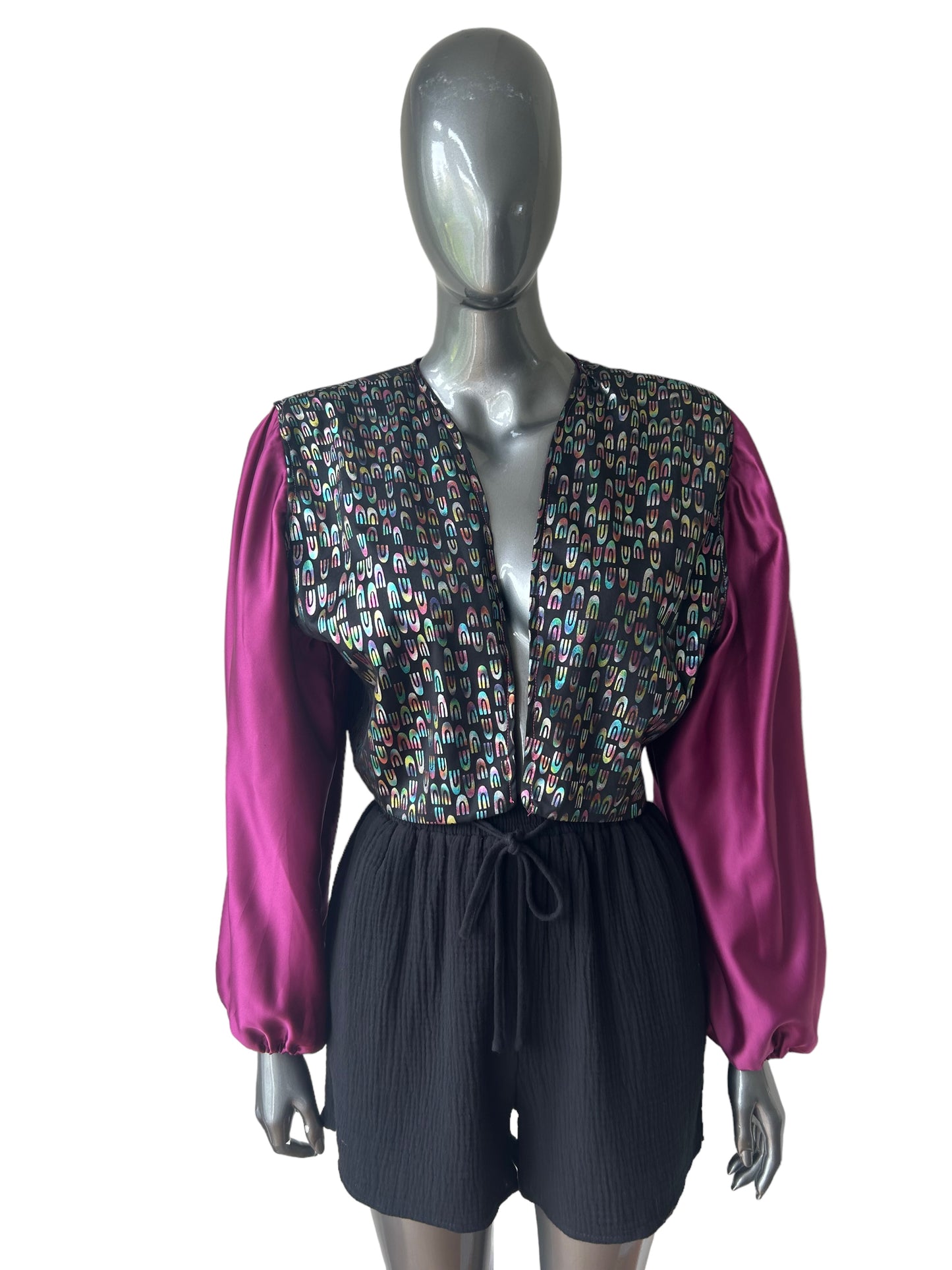 Vintage 1980s New Wave Bolero and lurex two piece