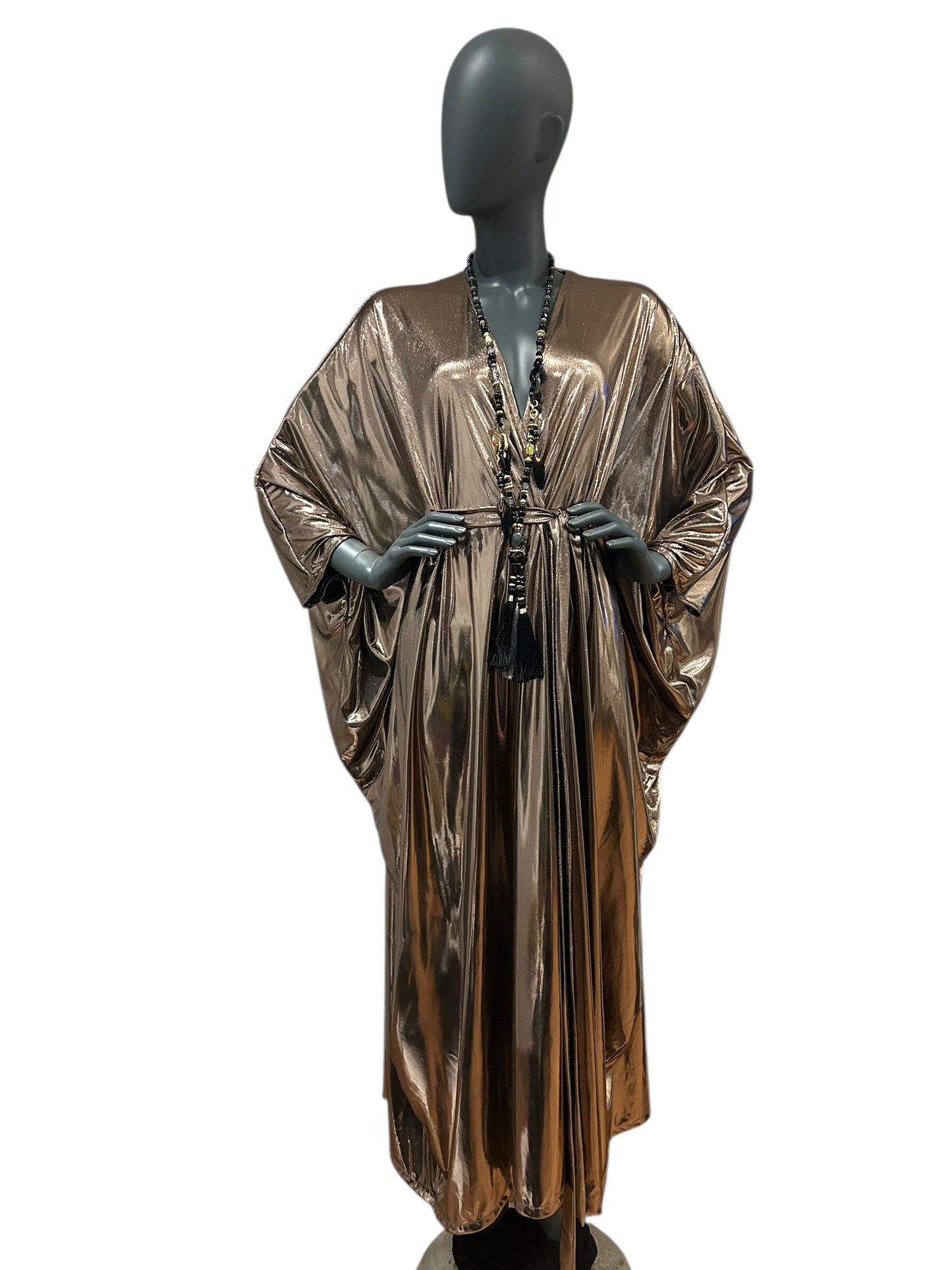 Vintage Rose Gold Maxi Gown