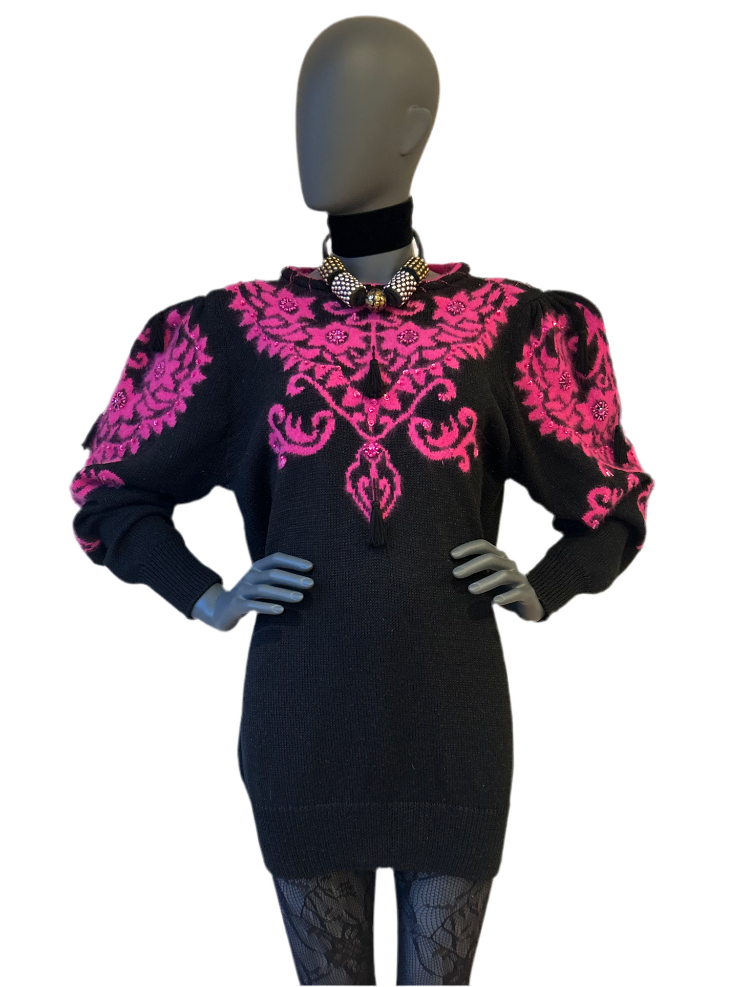 Vintage 1980s Jumper Dress