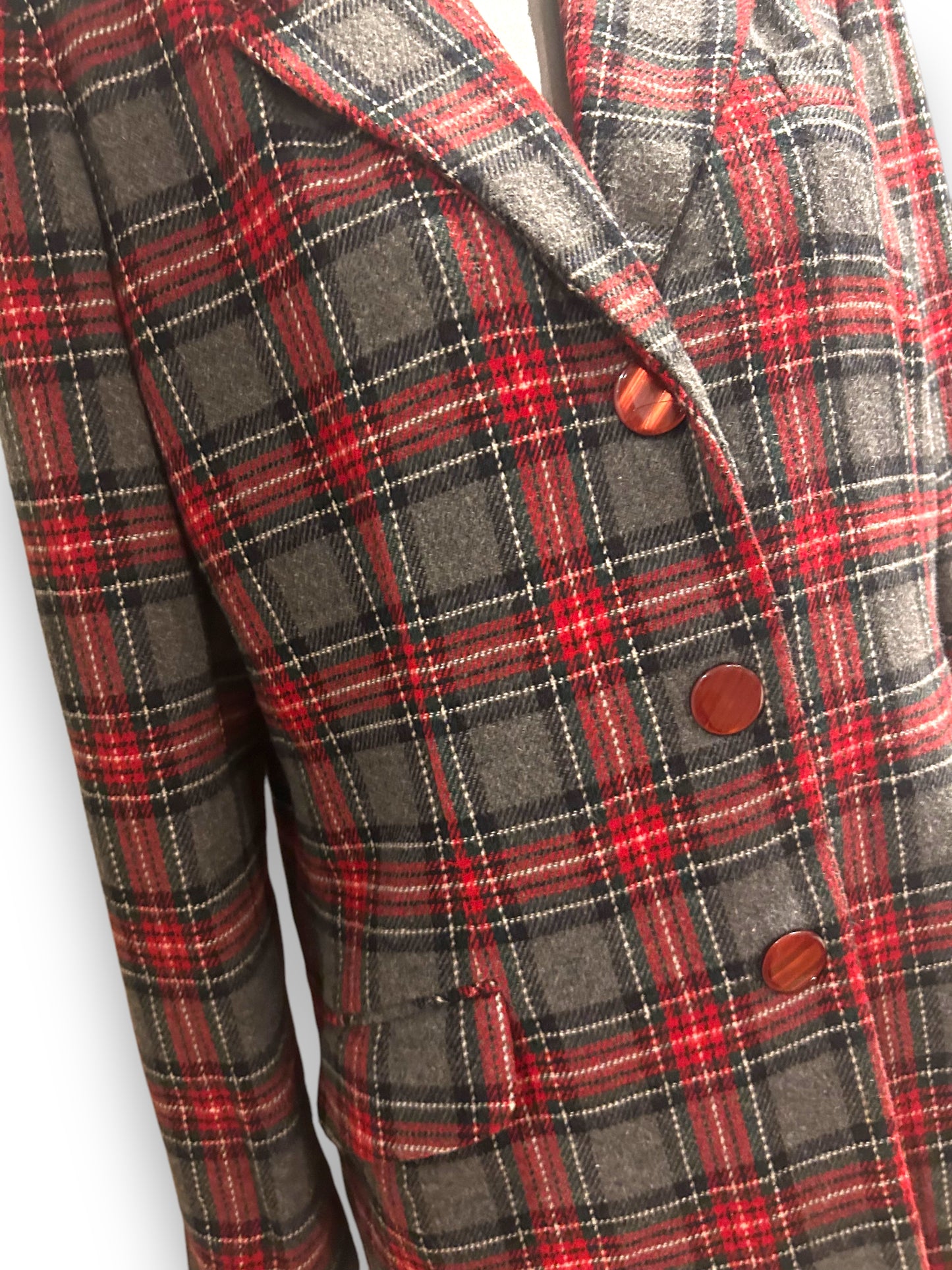 Vintage 80s Plaid Blazer jacket