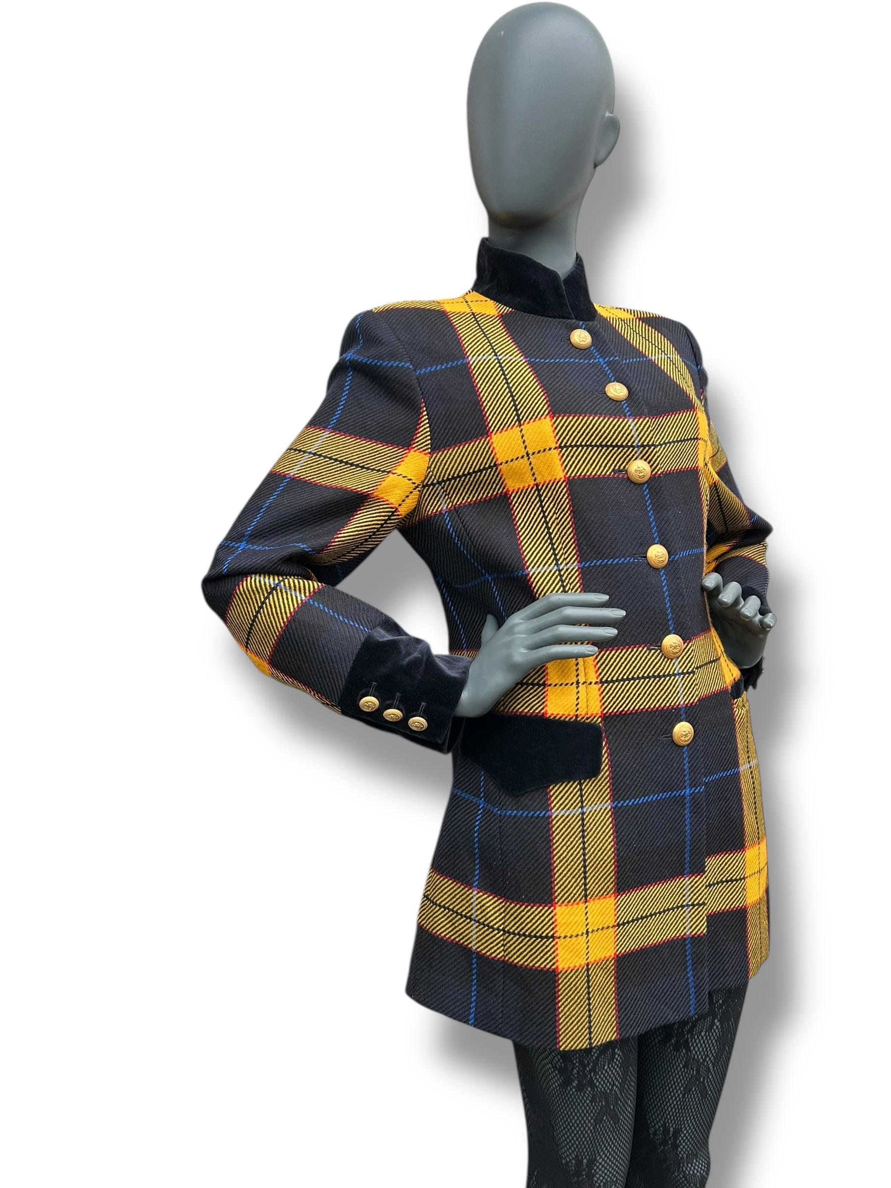 Vintage 1980s Mondi Plaid Coat Jacket – Overdress Vintage