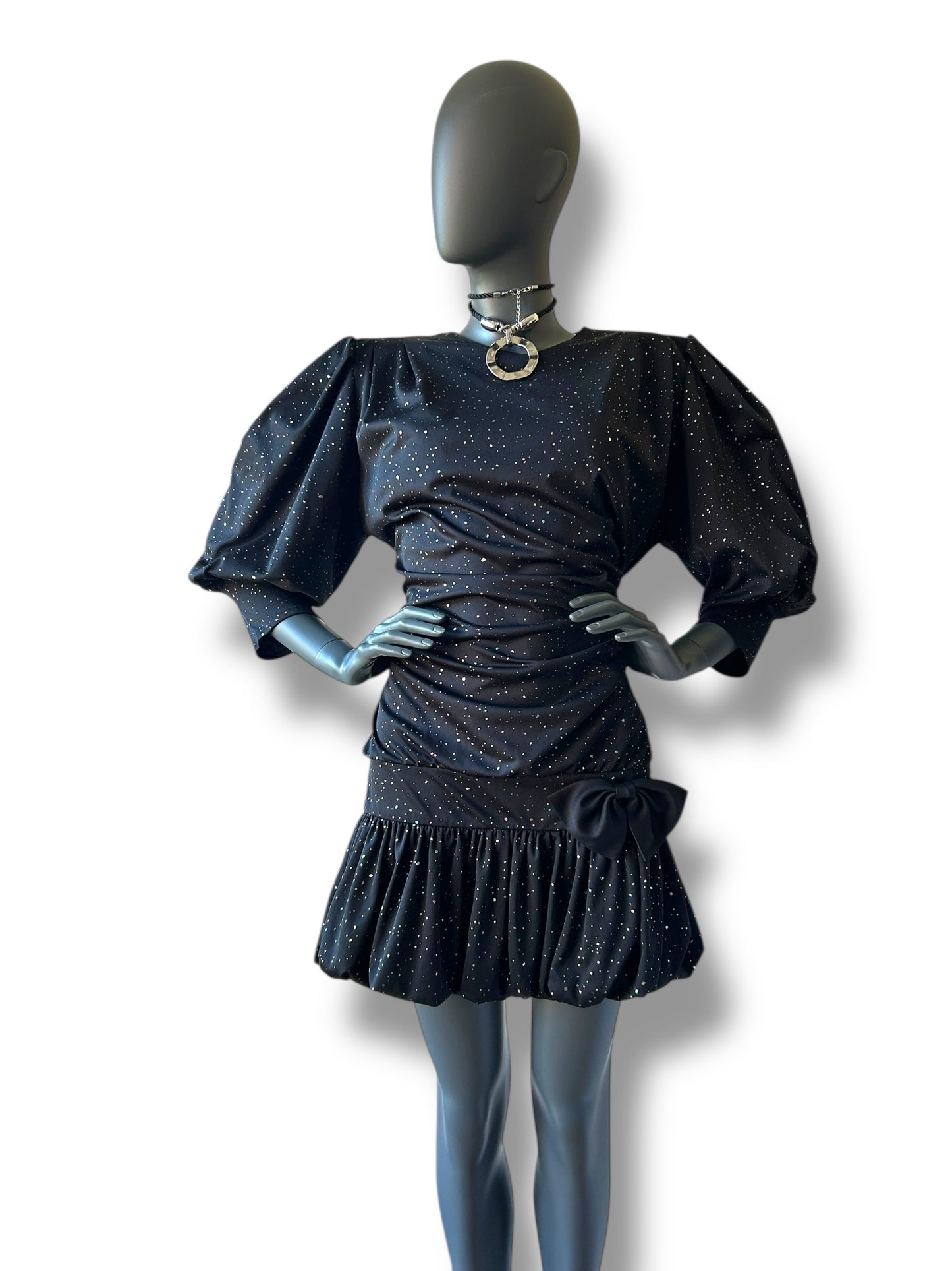 Vintage 1980s PuffBall Cocktail Dress