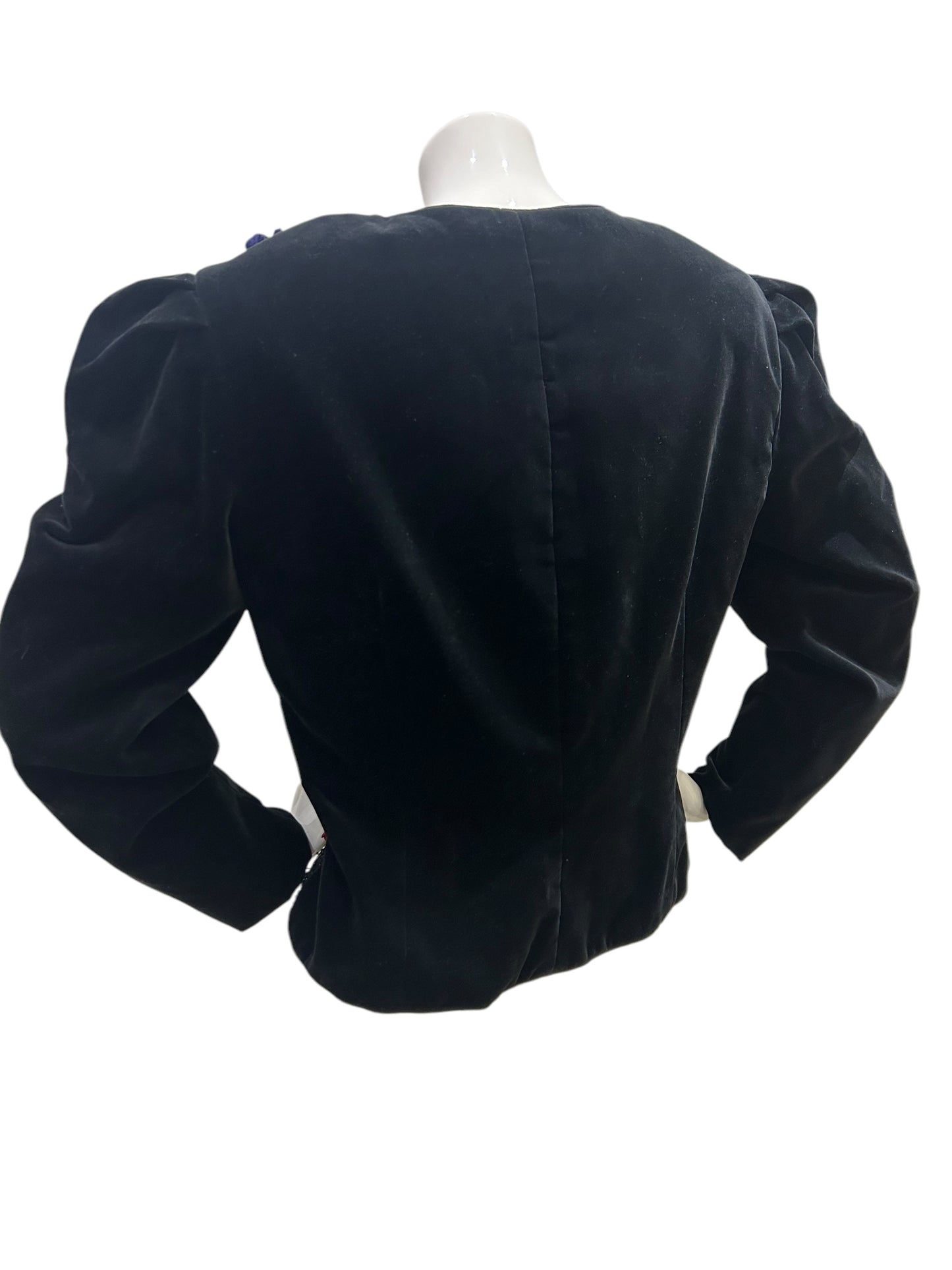 Vintage Embellished French Couture Velvet Jacket