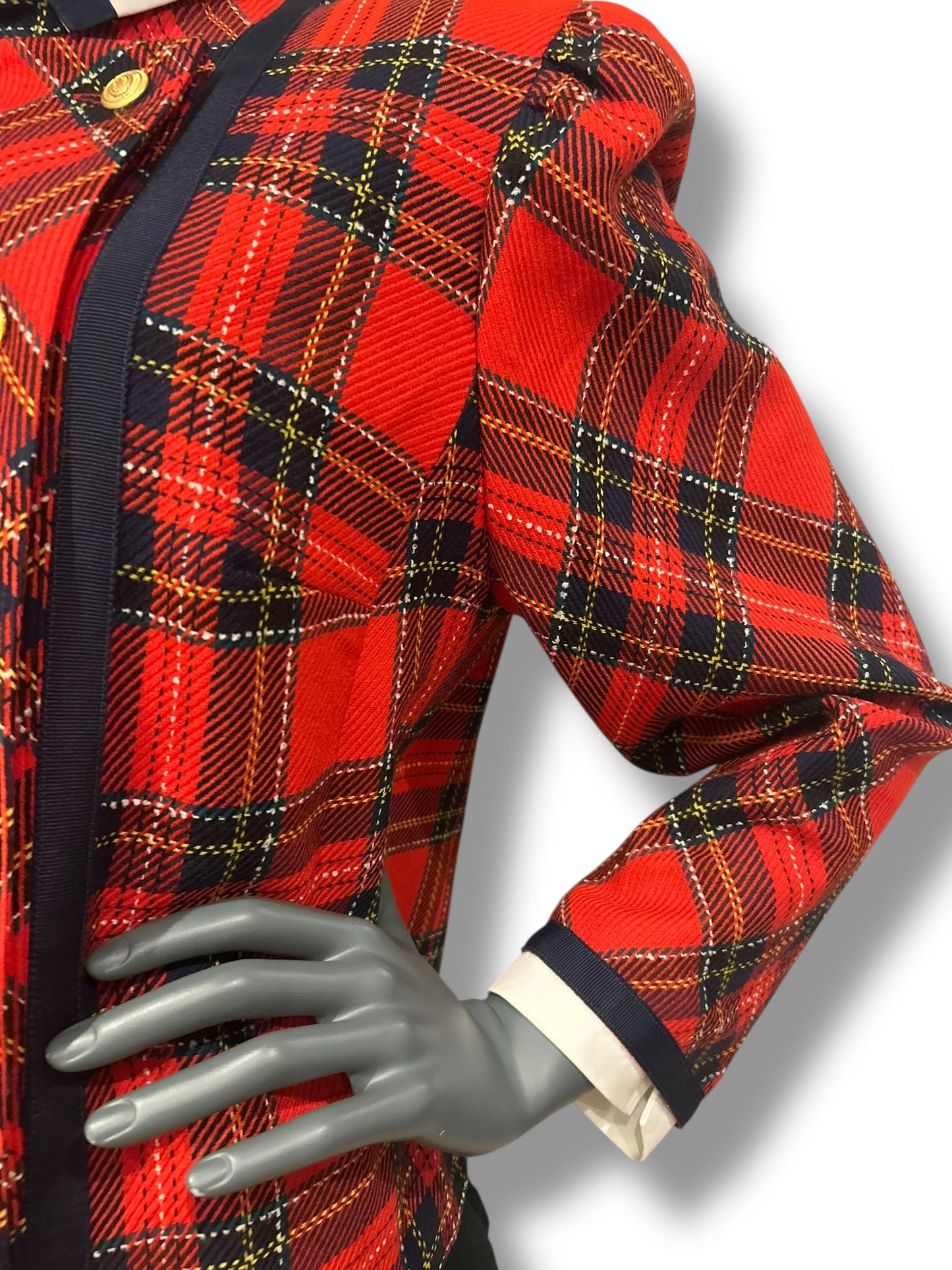 Vinatge 80s Plaid Jacket