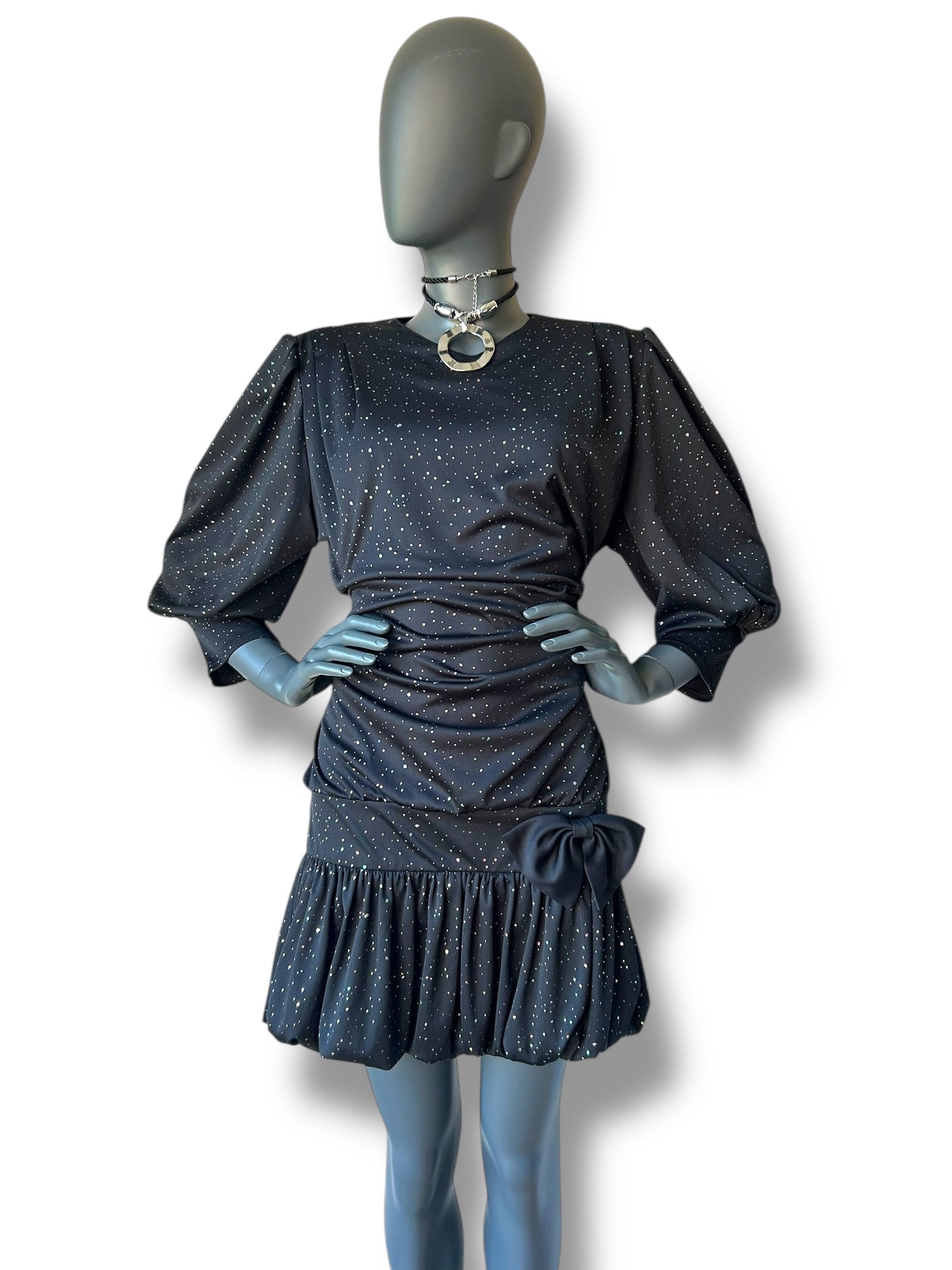 Vintage 1980s PuffBall Cocktail Dress