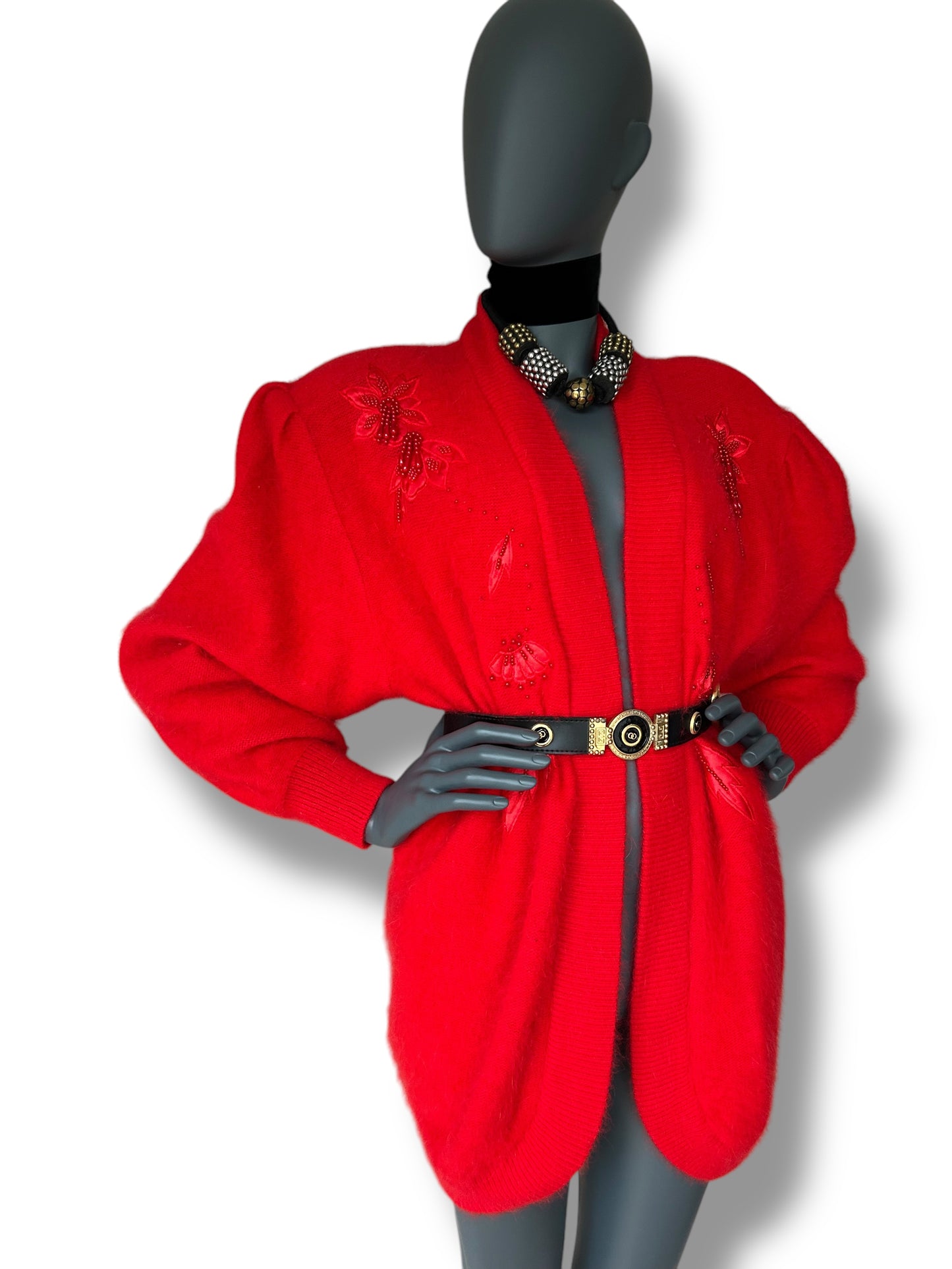 Vintage 1980s Avant Garde Angora Statement Jacket