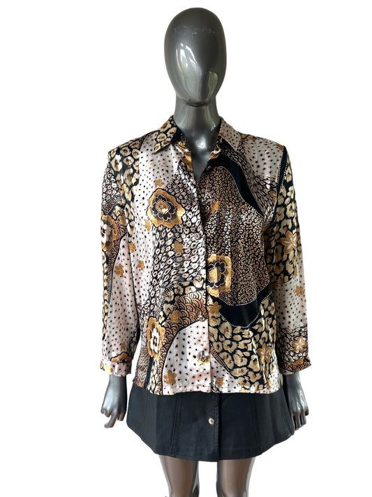 Leopard Abstract Blouse