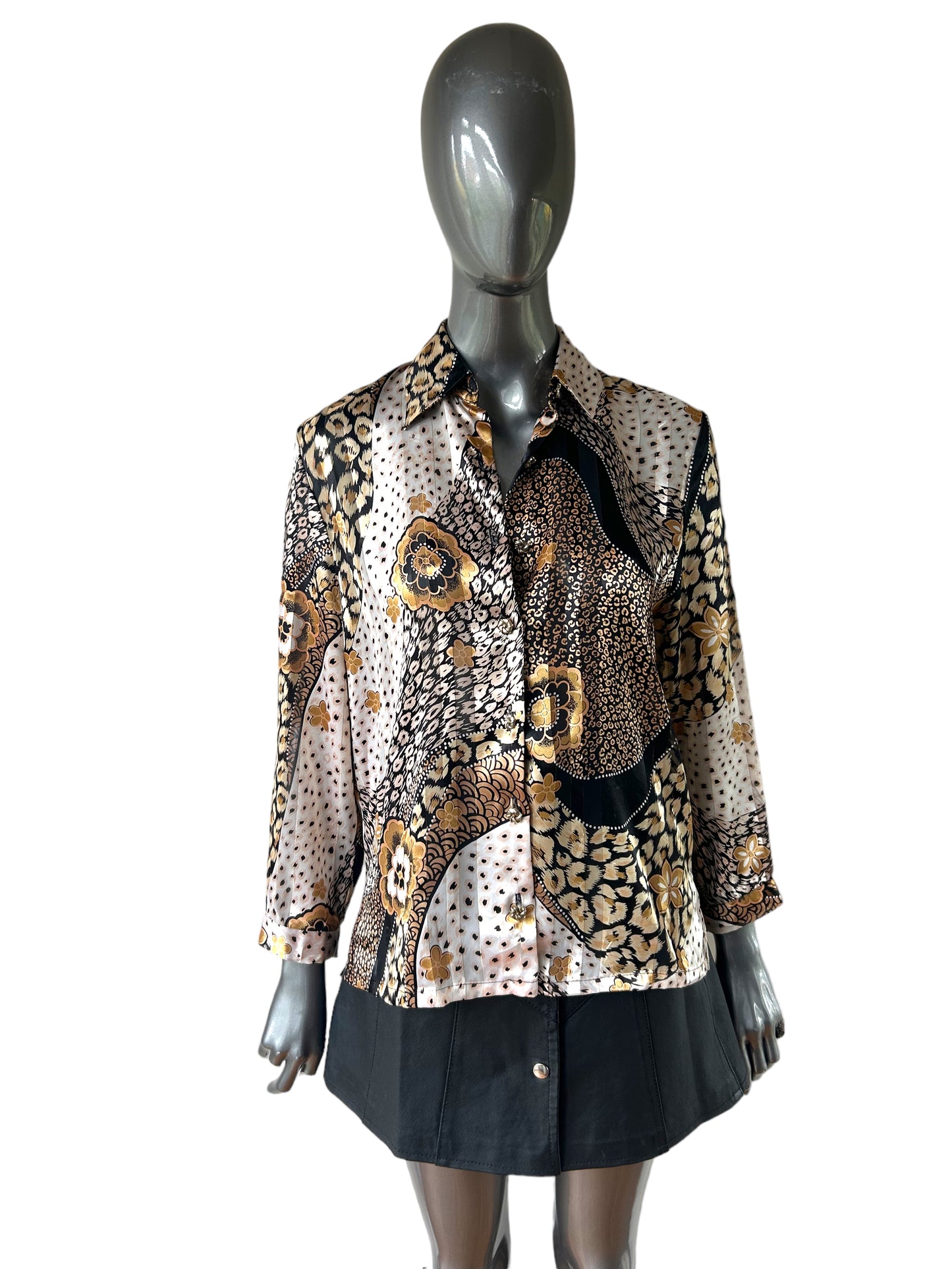 Leopard Abstract Blouse