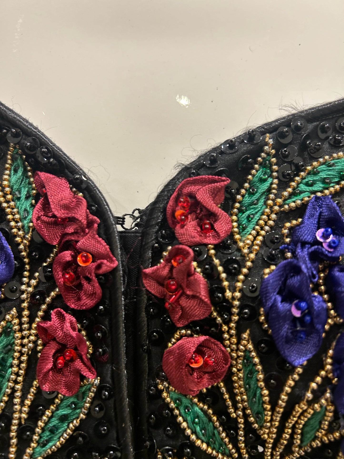 Vintage Embellished French Couture Velvet Jacket