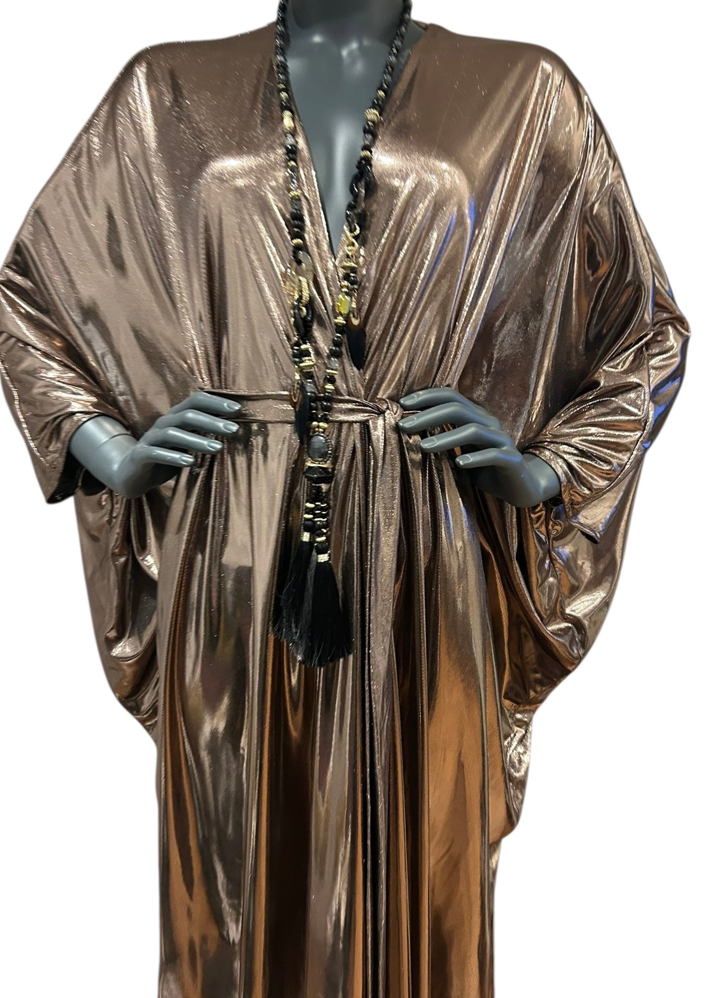 Vintage Rose Gold Maxi Gown