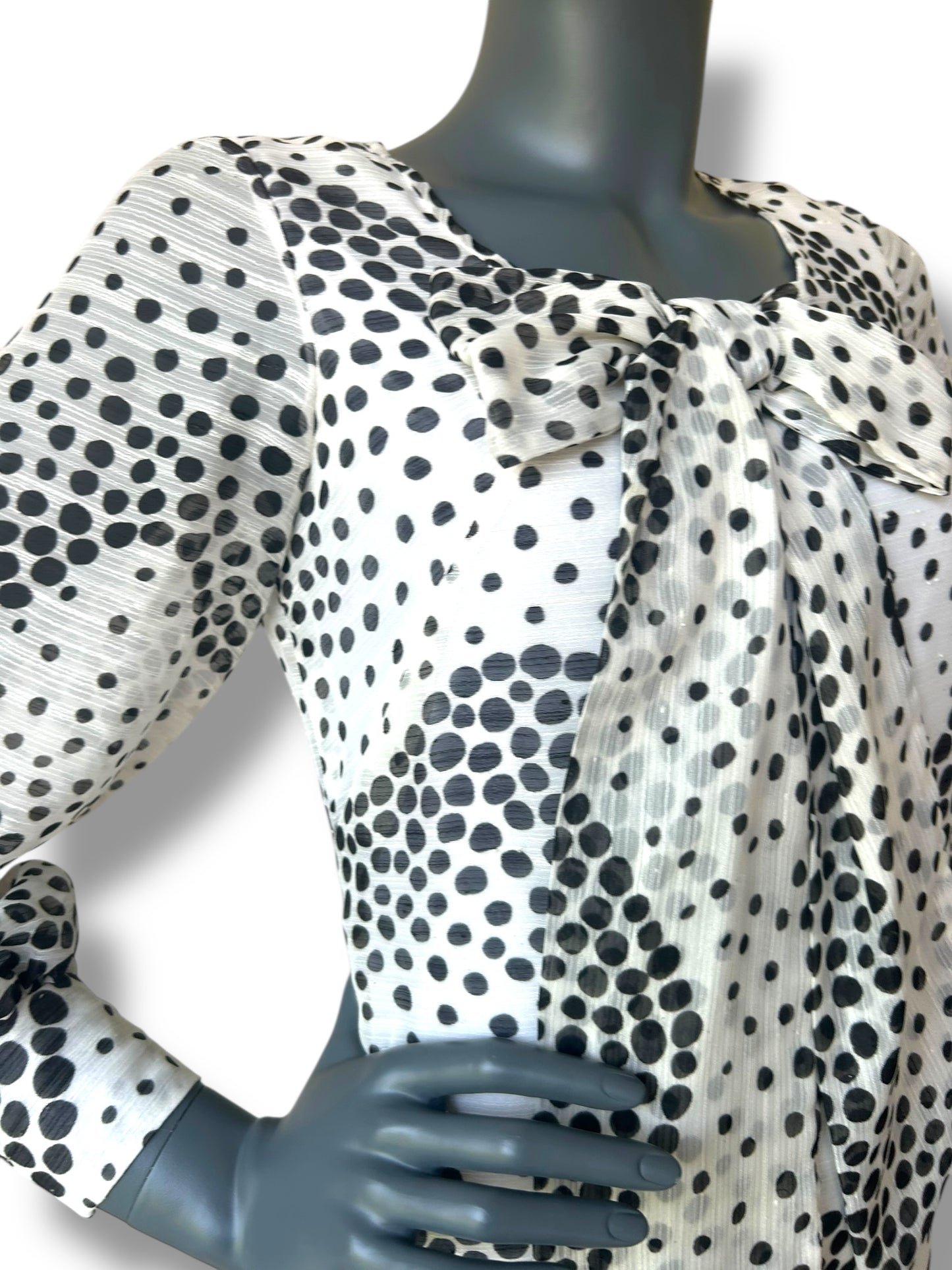 Vintage 1970s Pussy Bow Dress