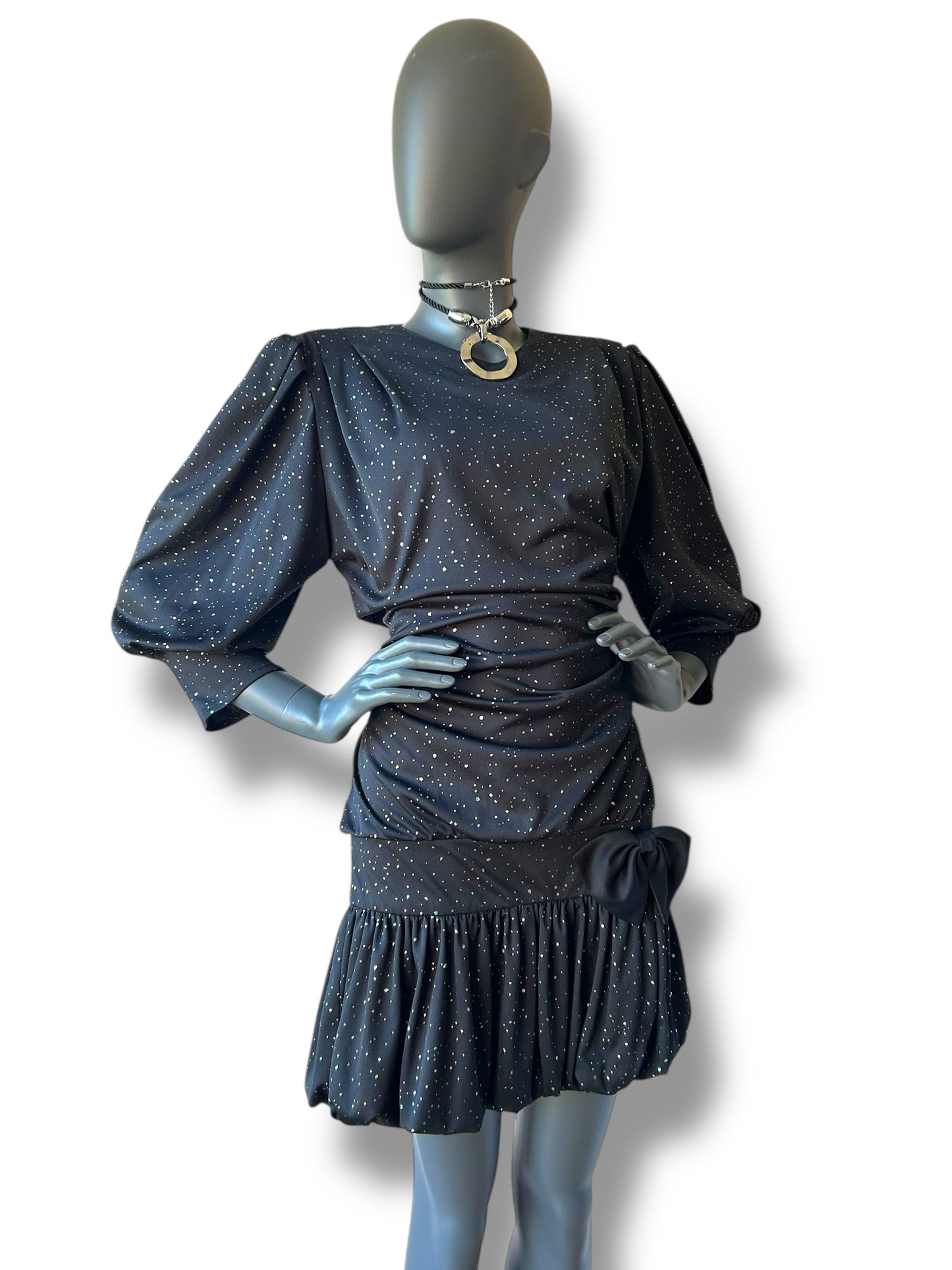 Vintage 1980s PuffBall Cocktail Dress