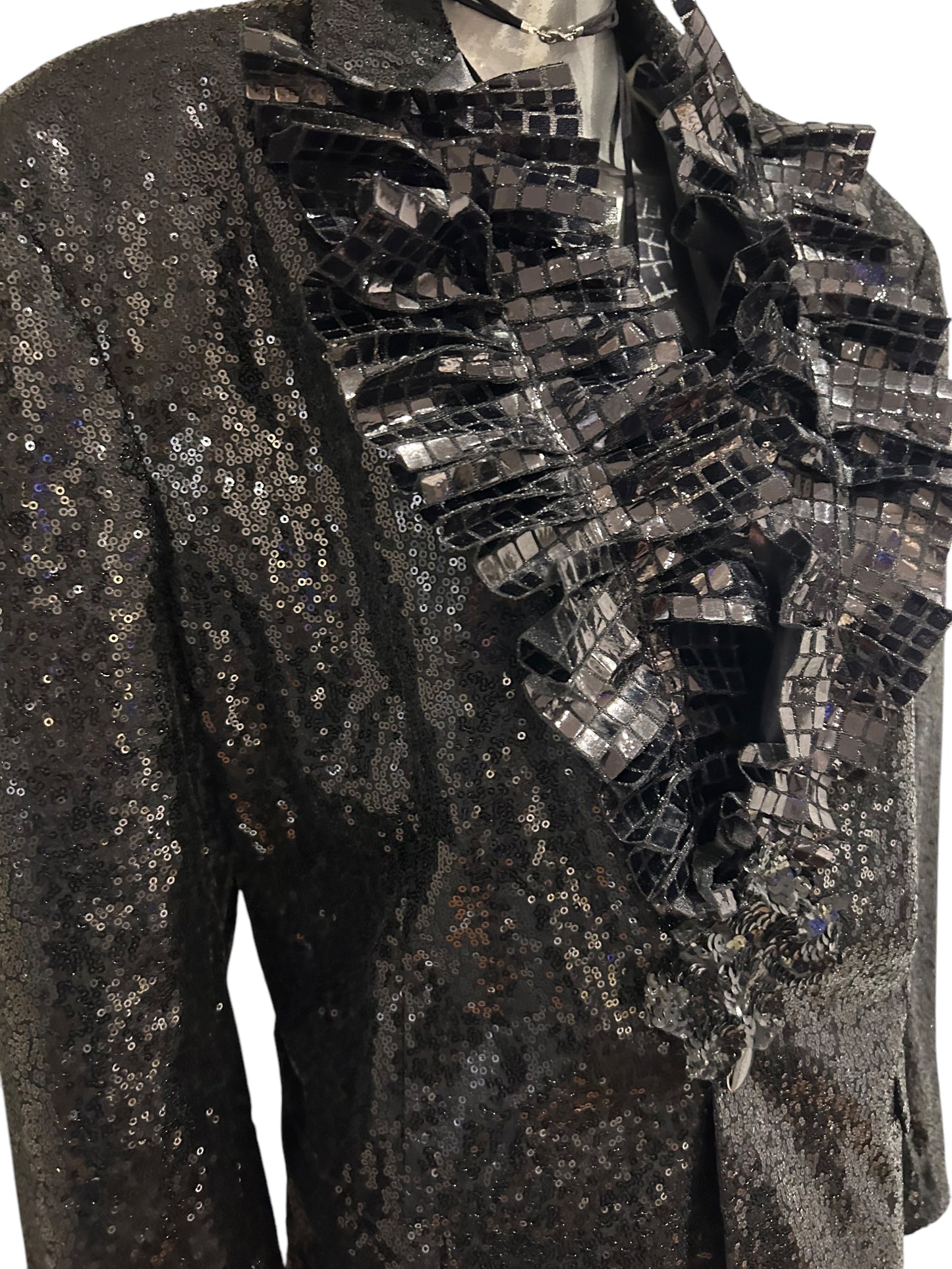 Vintage 1980s Sequin Trophy Oversized Blazer