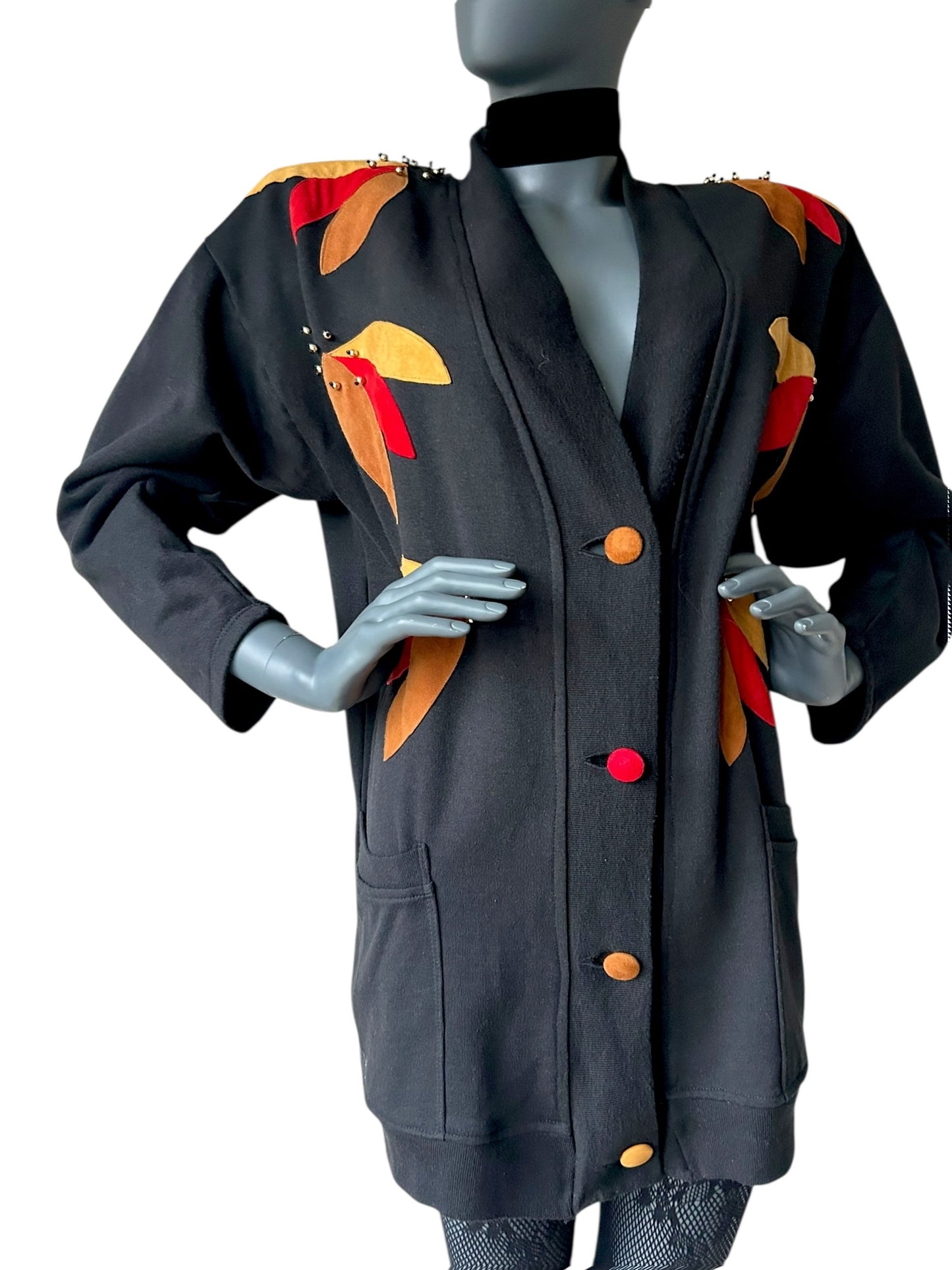 Vintage 1980s Statement Bolero Style Jacket no