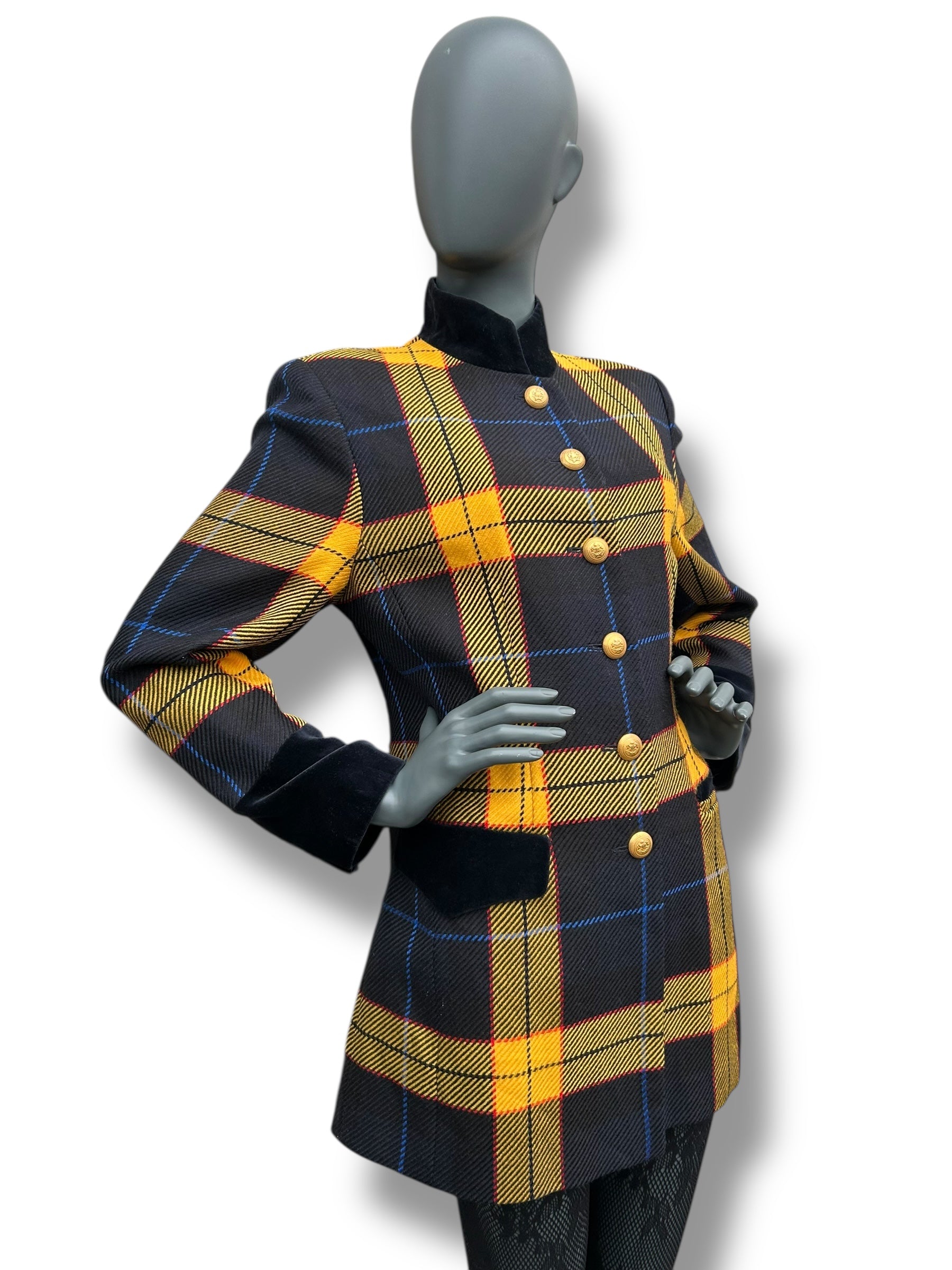 Vintage 1980s Mondi Plaid Coat Jacket – Overdress Vintage