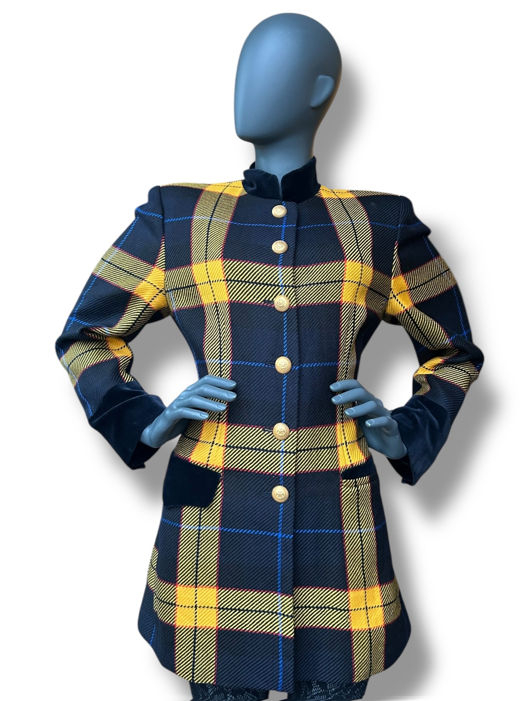 Vintage 1980s Mondi Plaid Coat Jacket – Overdress Vintage