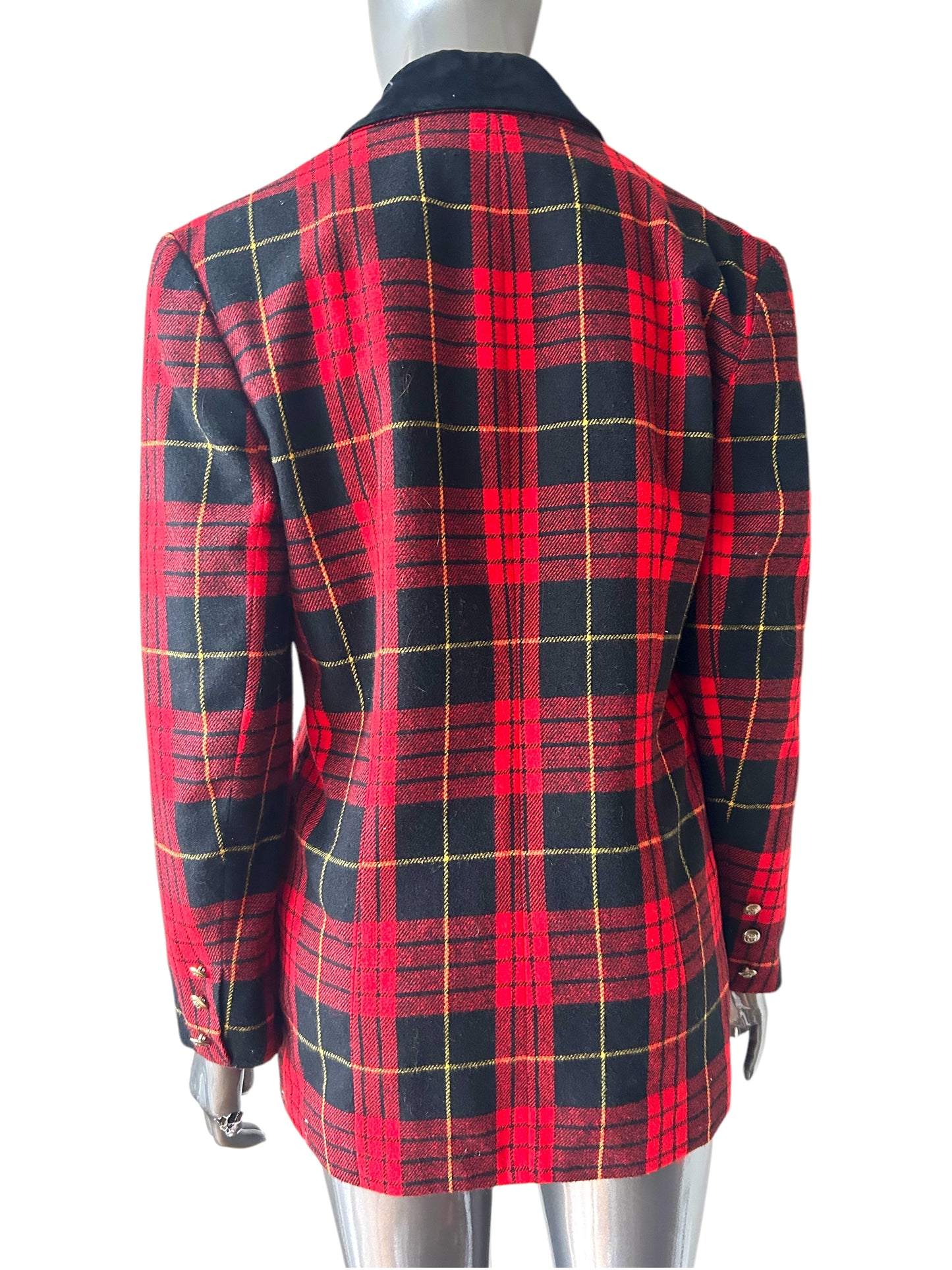 Vintage 80s Plaid Blazer jacket