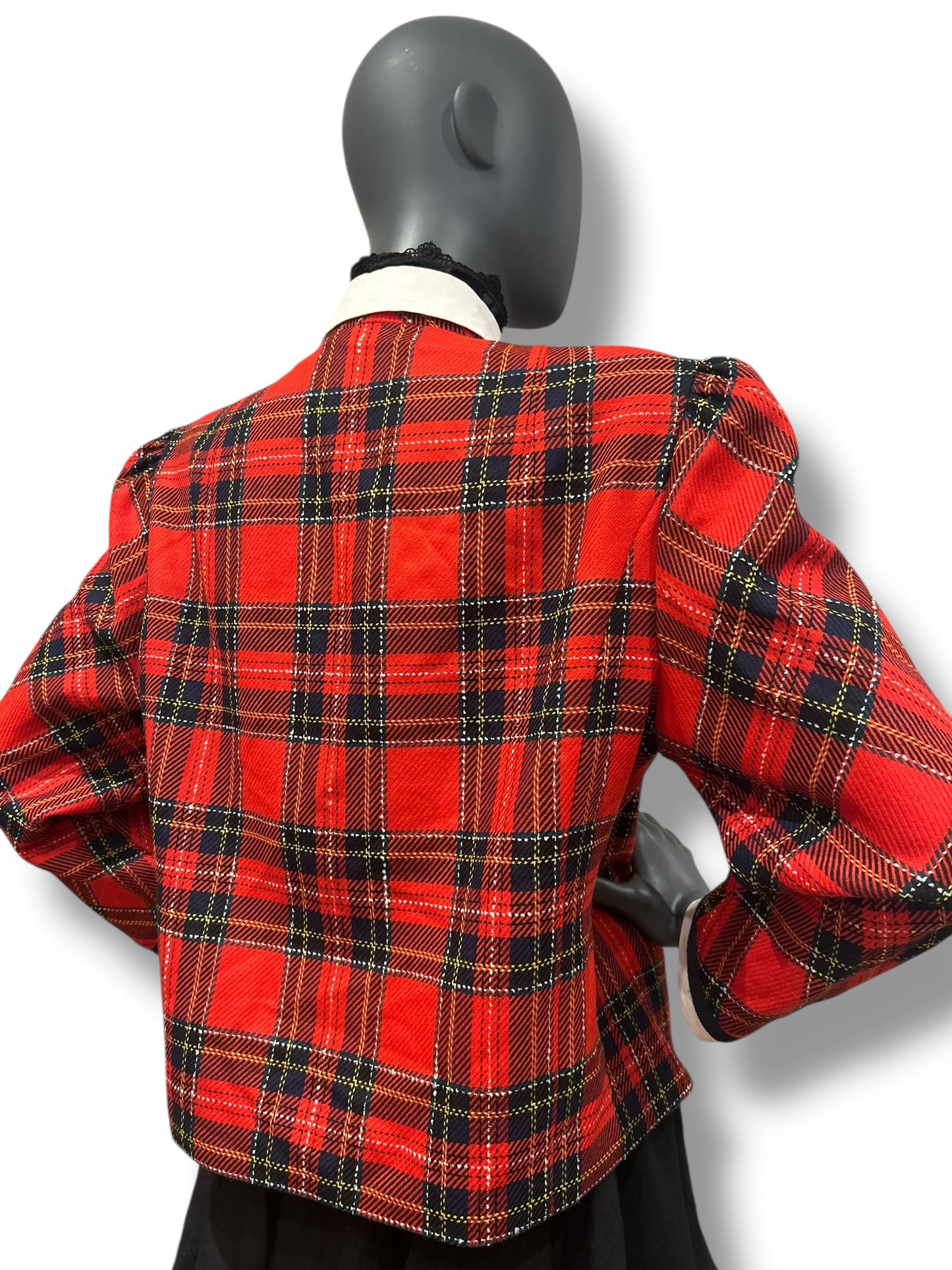 Vinatge 80s Plaid Jacket