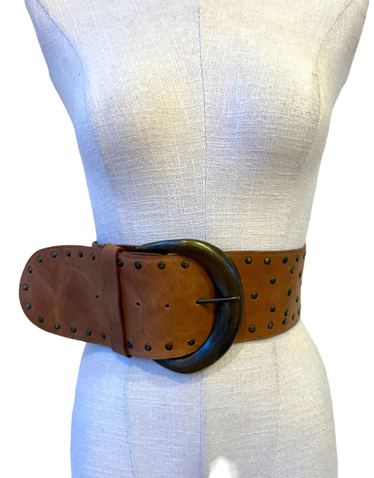 Vintage 1980s Oversized Wise belt Avant Garde Statement Belt