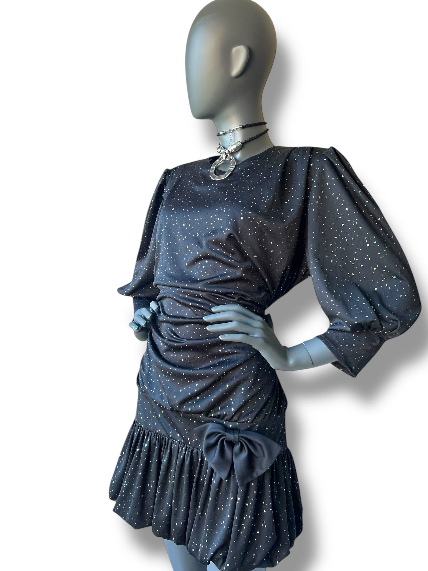 Vintage 1980s PuffBall Cocktail Dress