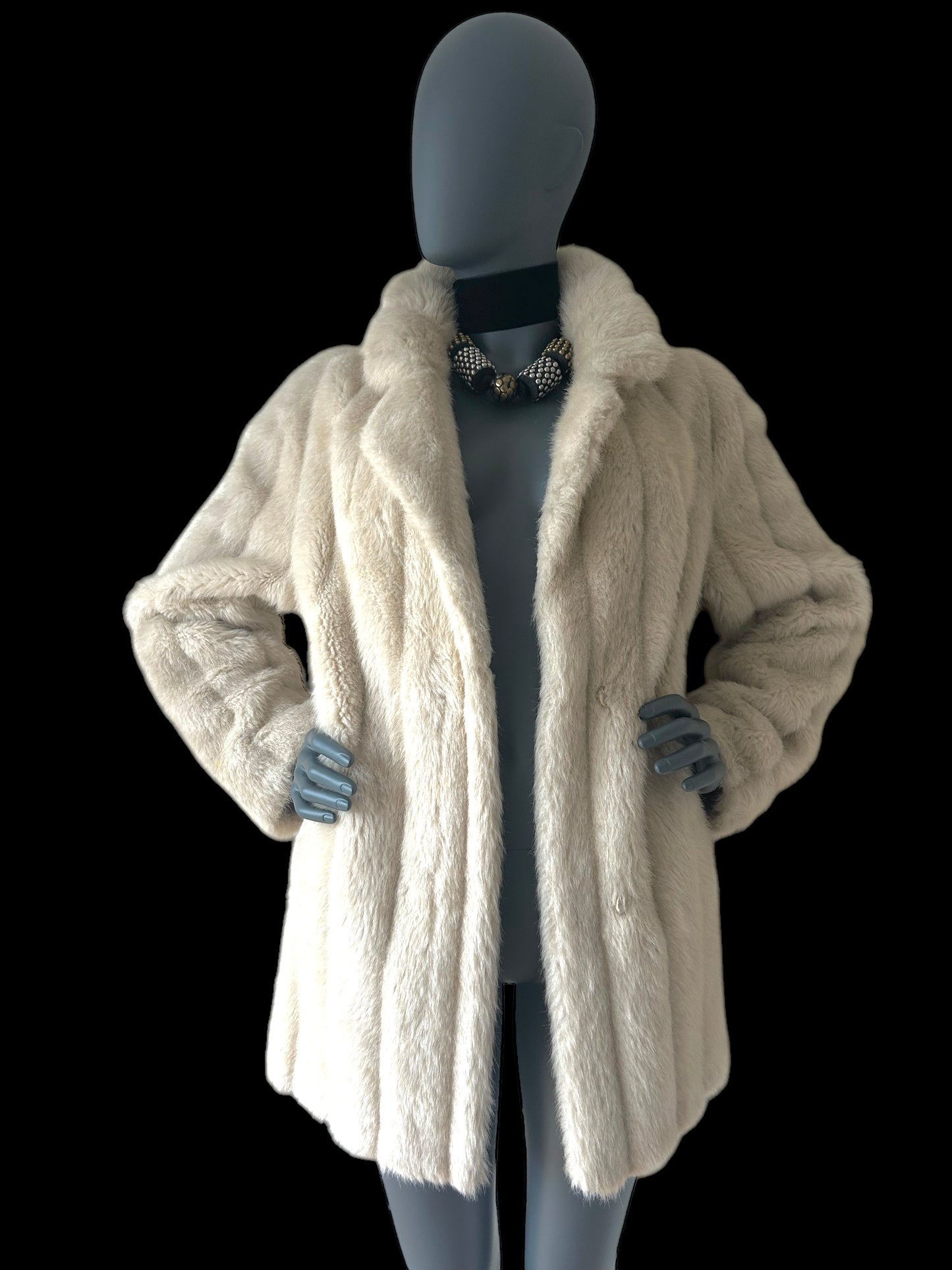 Vintage 1970s Glenn Models Arctic &Pellet Faux Fur Statement Fur