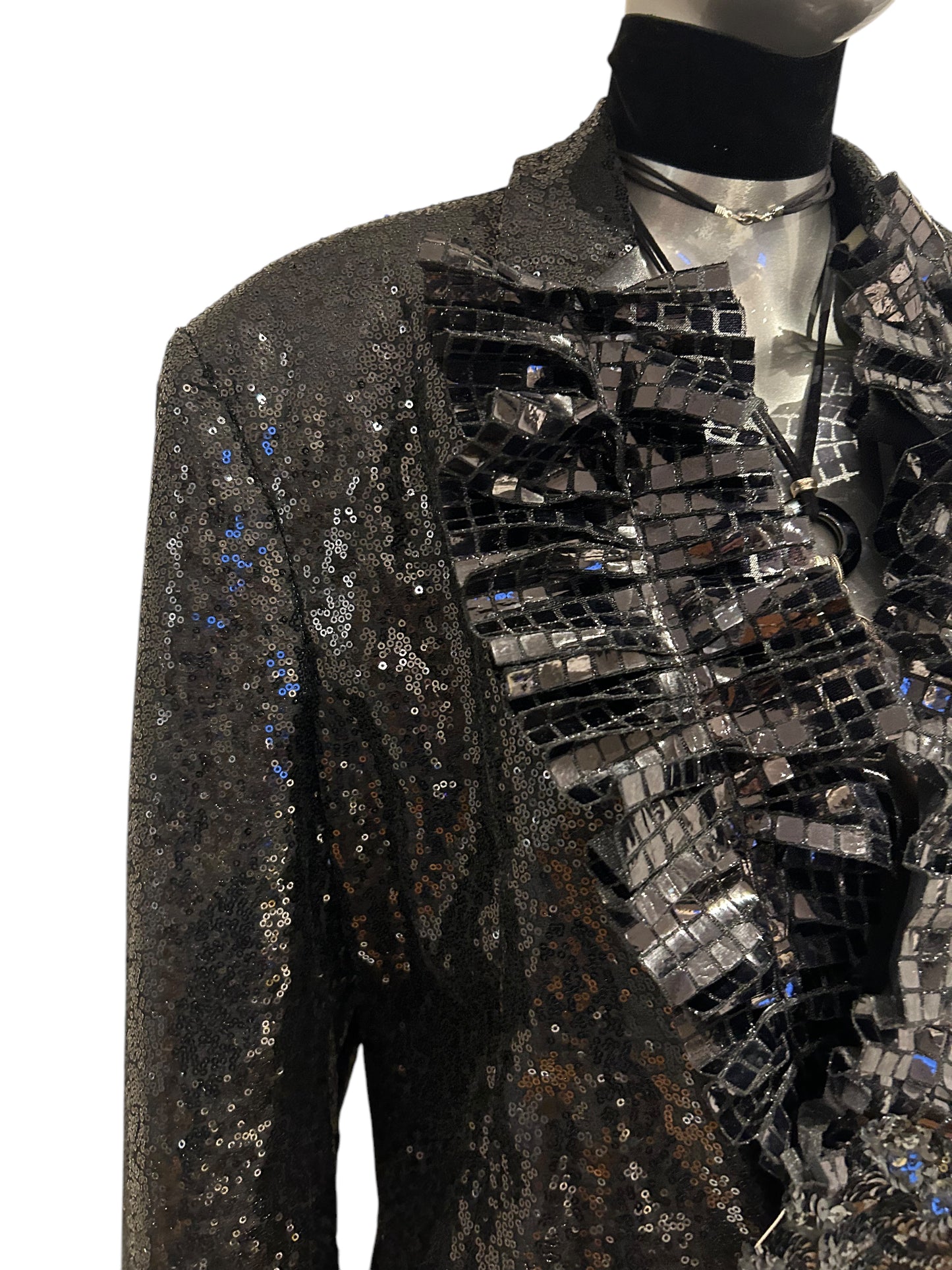 Vintage 1980s Sequin Trophy Oversized Blazer