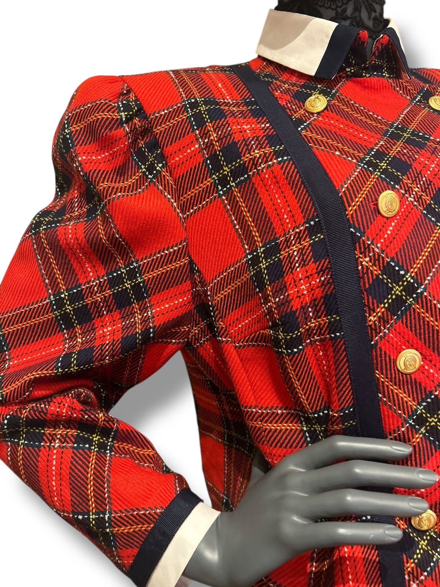 Vinatge 80s Plaid Jacket