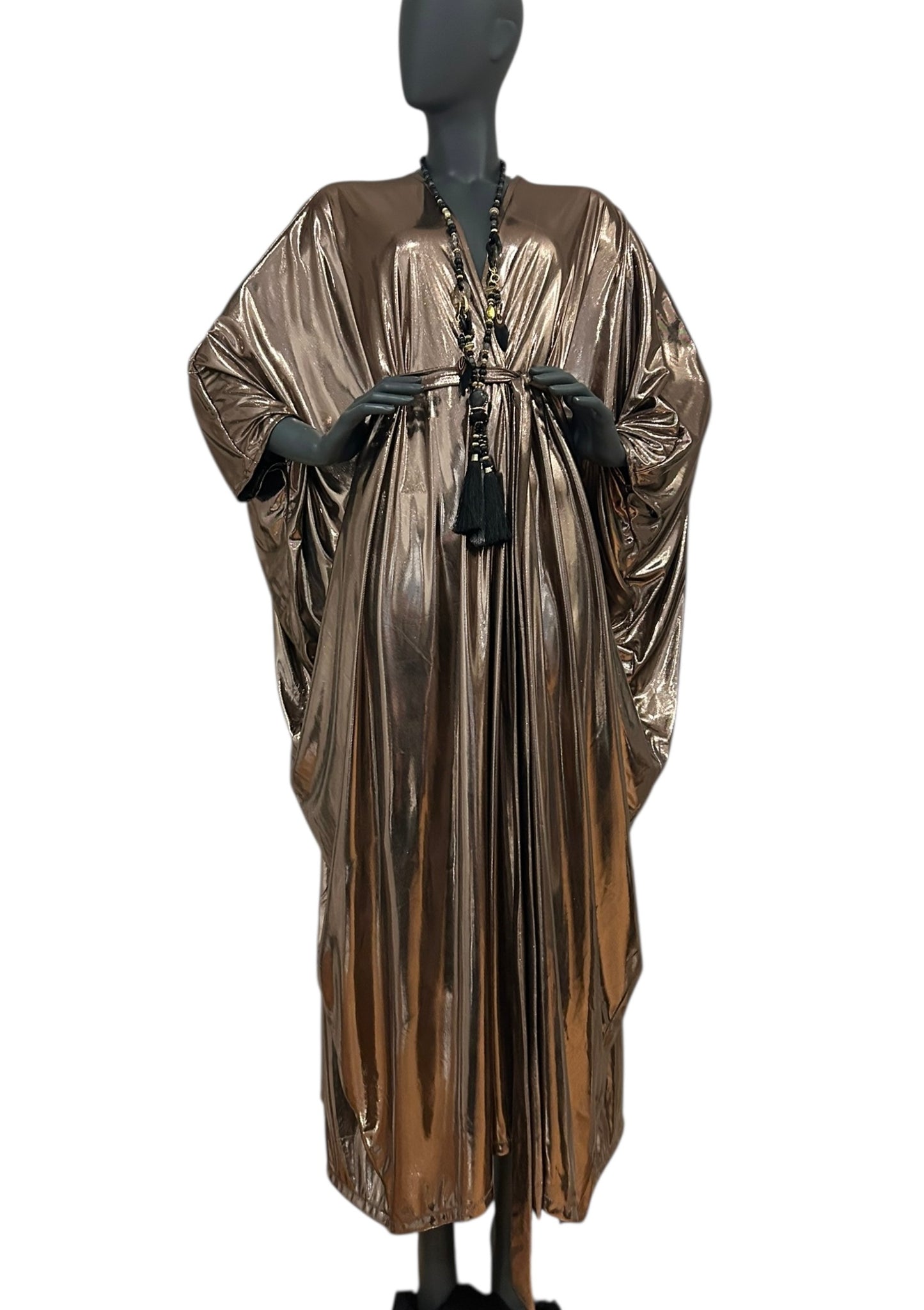 Vintage Rose Gold Maxi Gown