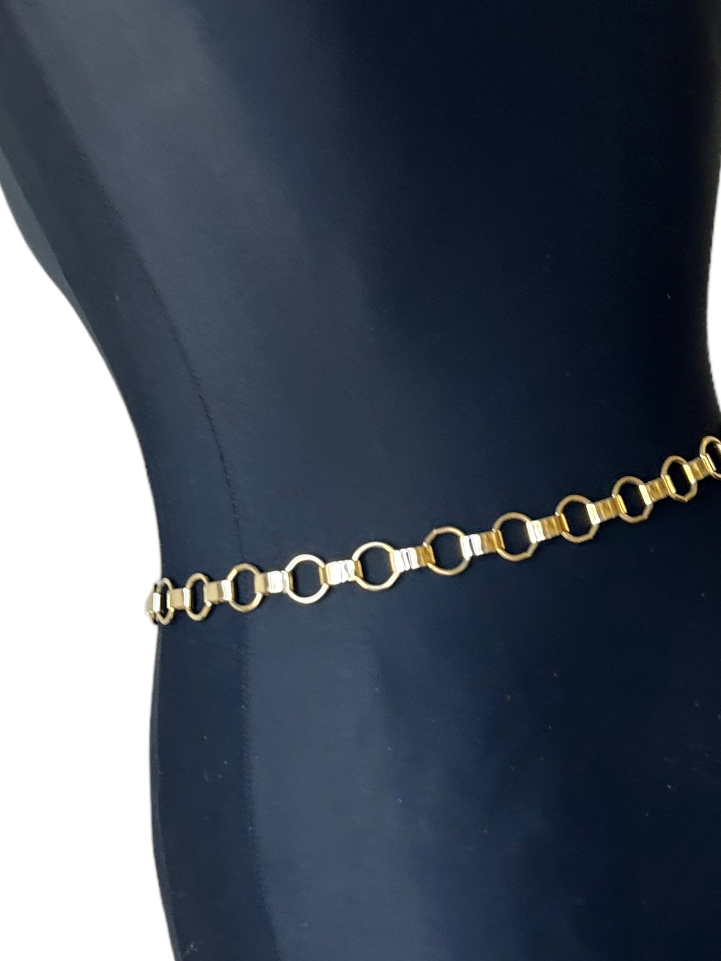 Vintage 1980s Gold Chain Medusa Belt