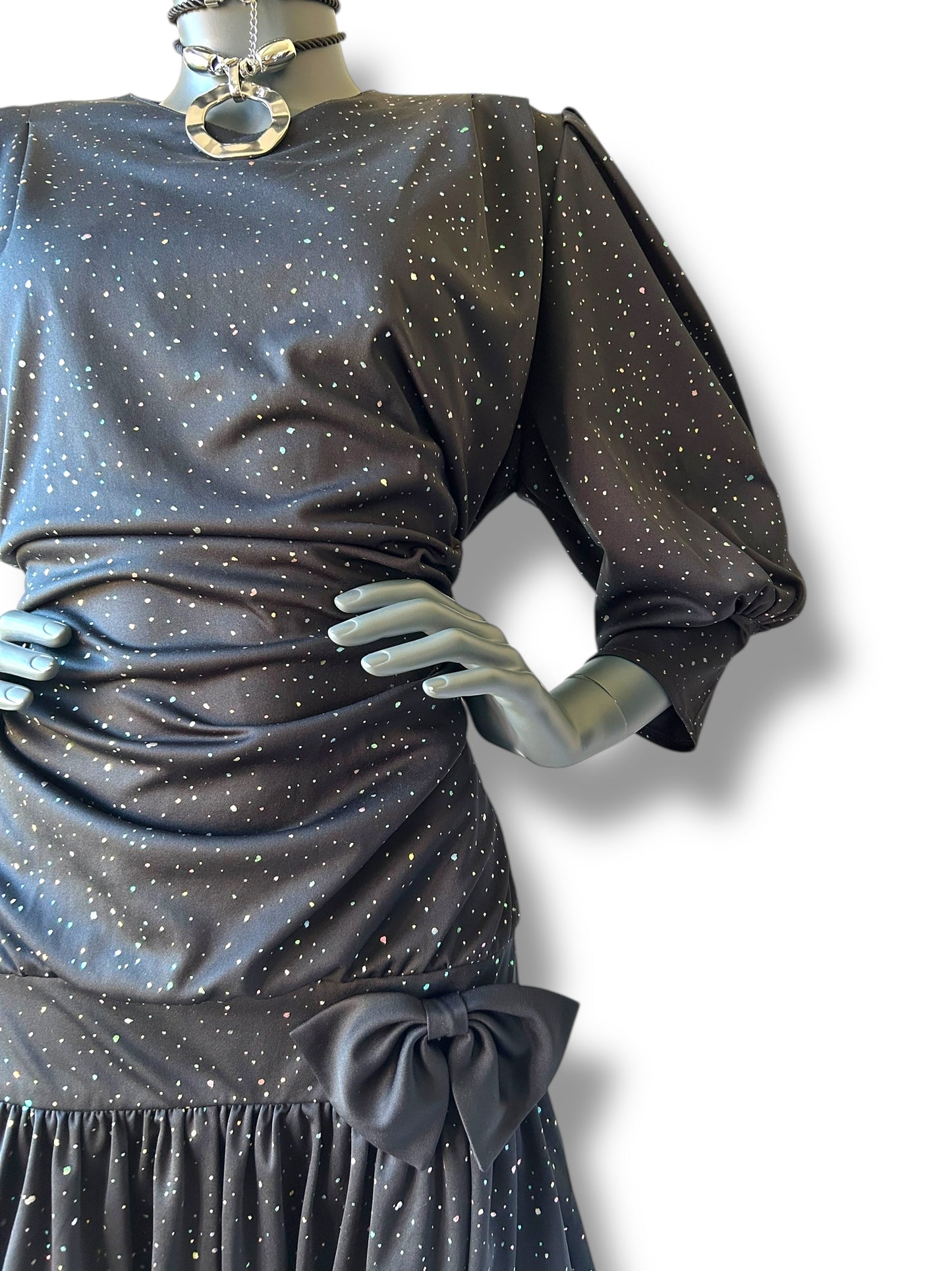 Vintage 1980s PuffBall Cocktail Dress